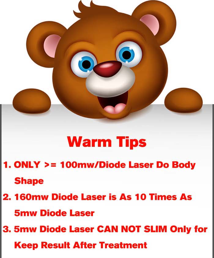 Warm tips diode laser