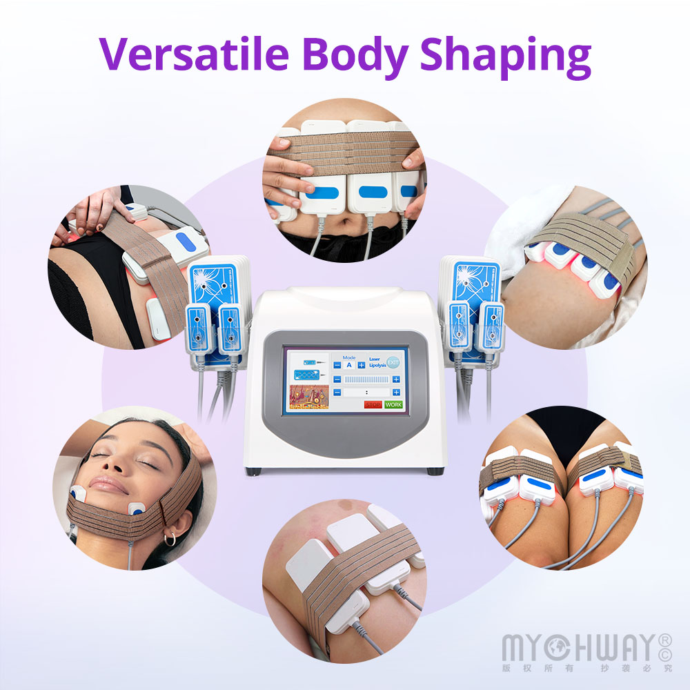 160mw lipo laser slimming machine body shaping 14 pads weight loss laser device