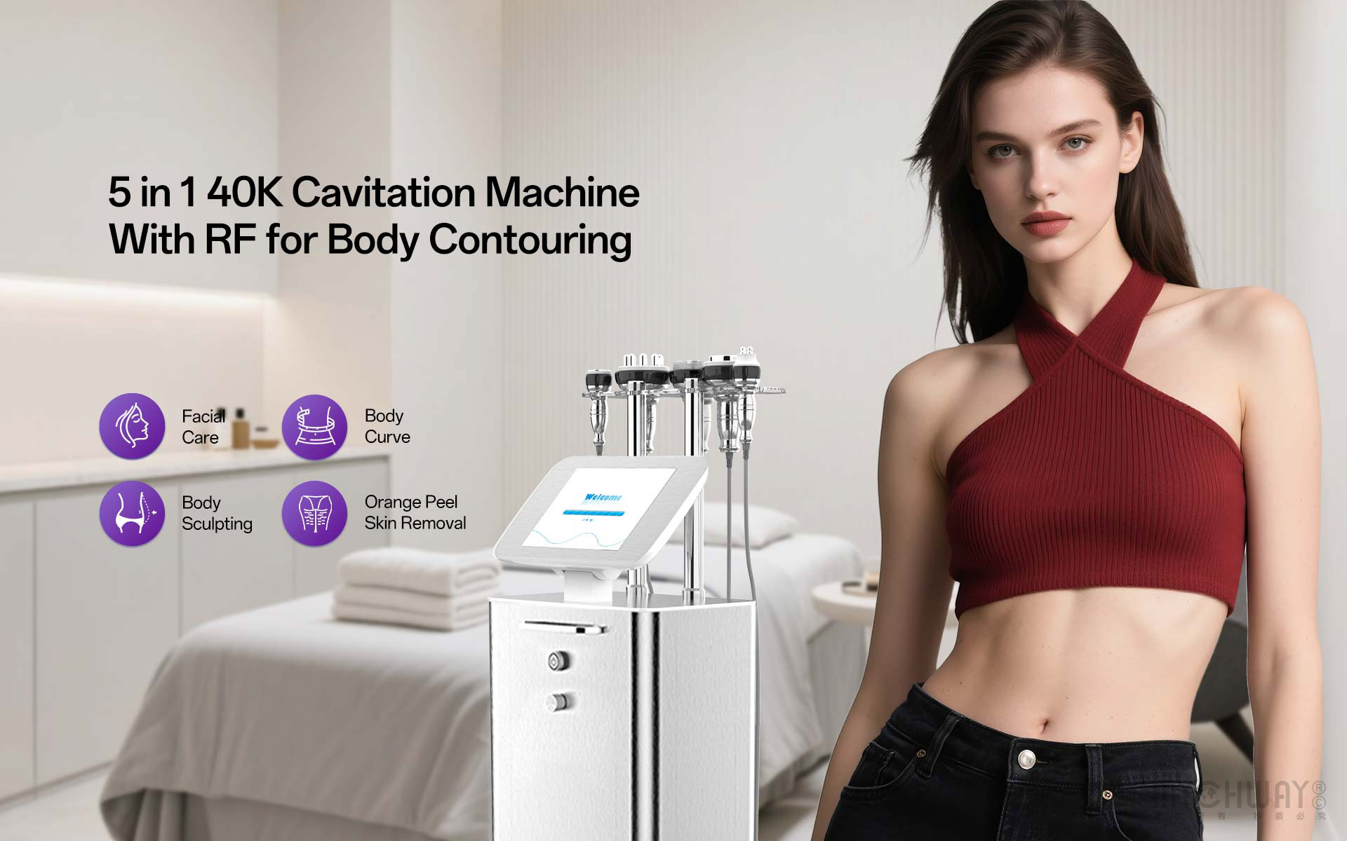 professional cavitation 2.0 3d radio frequency cellulite removal slimming beauty machine