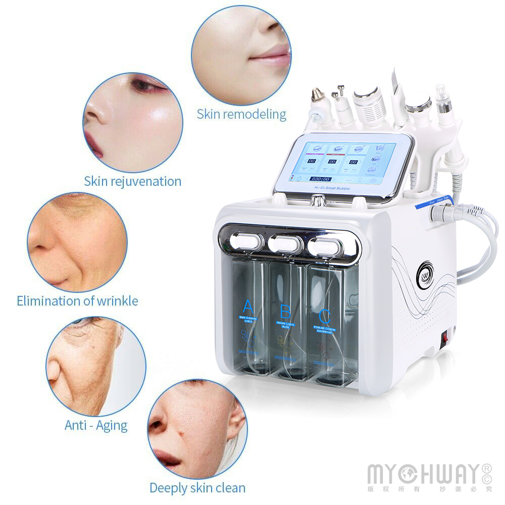 6 in 1 facial hydro dermabrasion beauty machine
