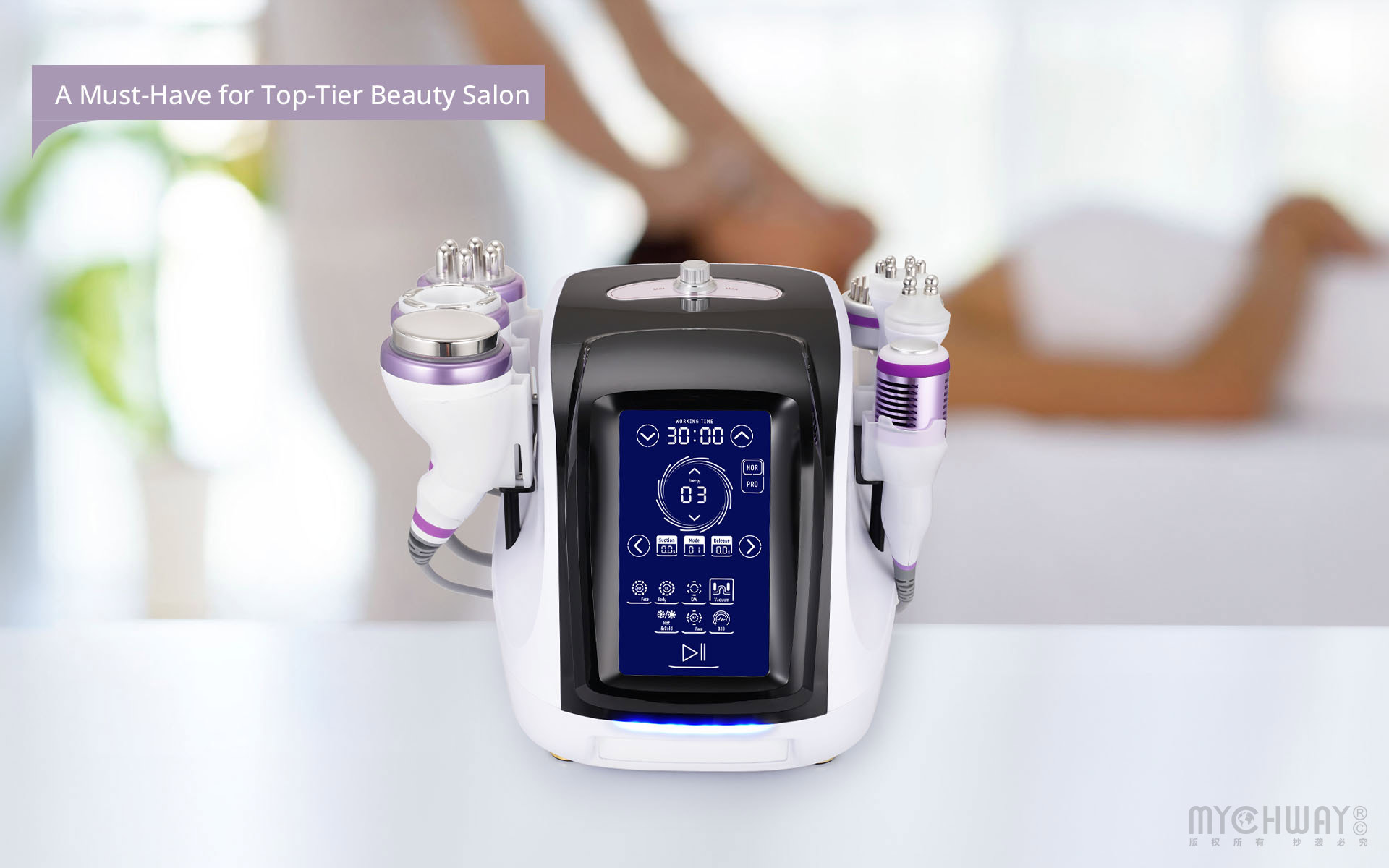 2021 new rf vacuum cavitation cold hot hammer wrinkle remover beauty machine shaping device