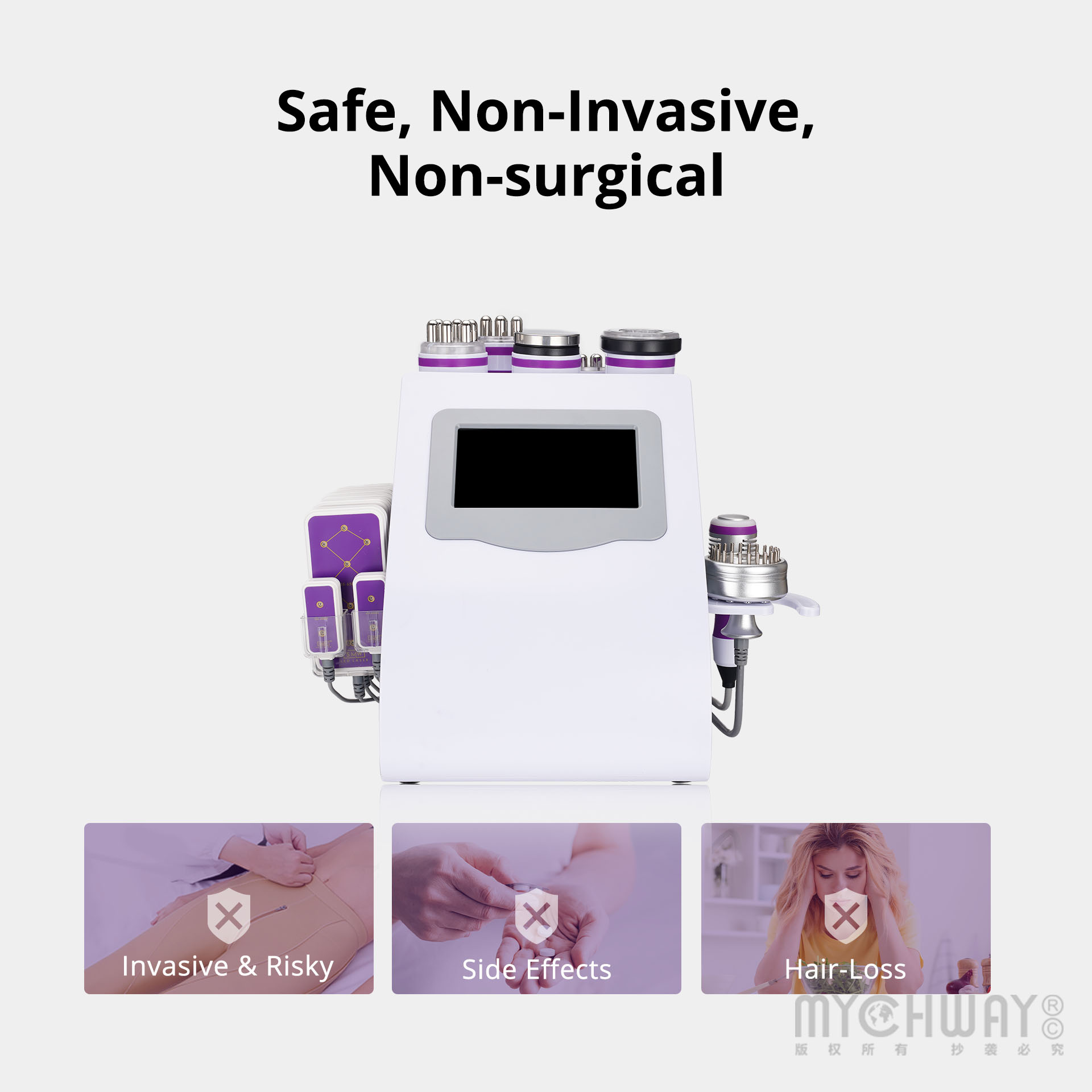 unoisetion 9in1 40k cavitation machine body sculpting rf facial skin care for home spa