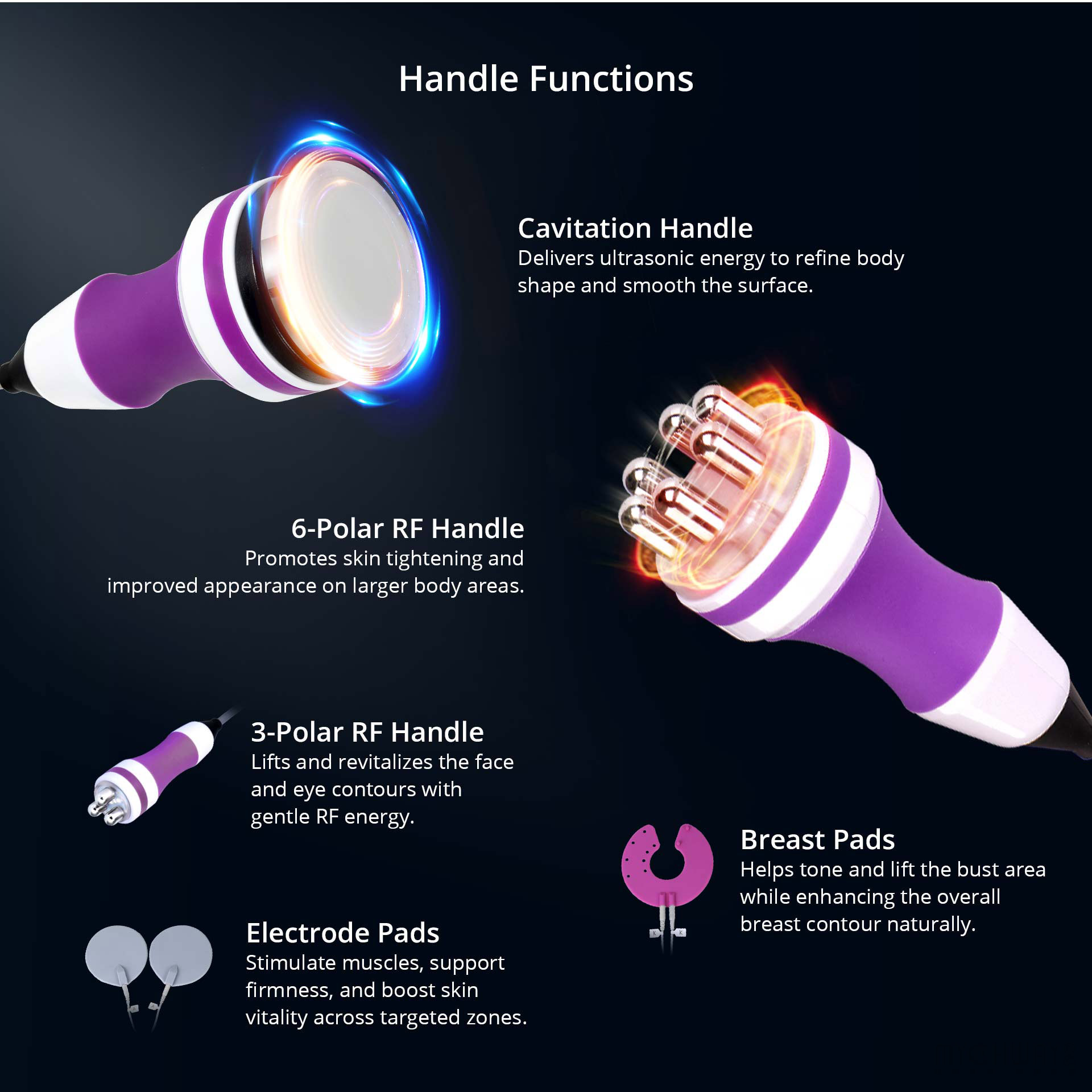 4 in1 unoisetion cavitation r f body slimming ems muscle training machine