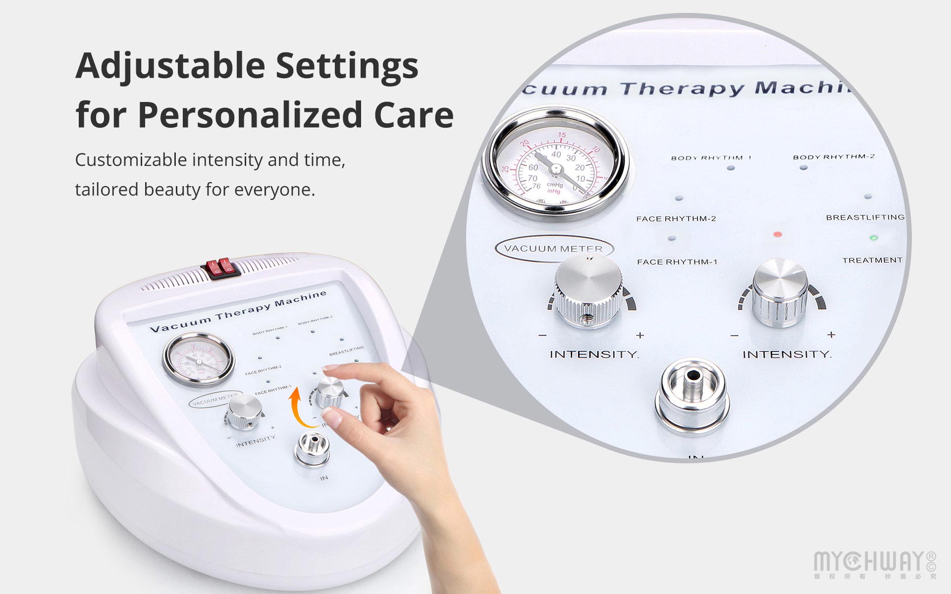 66 kpa vacuum therapy beauty machine for breast and butt enhancement
