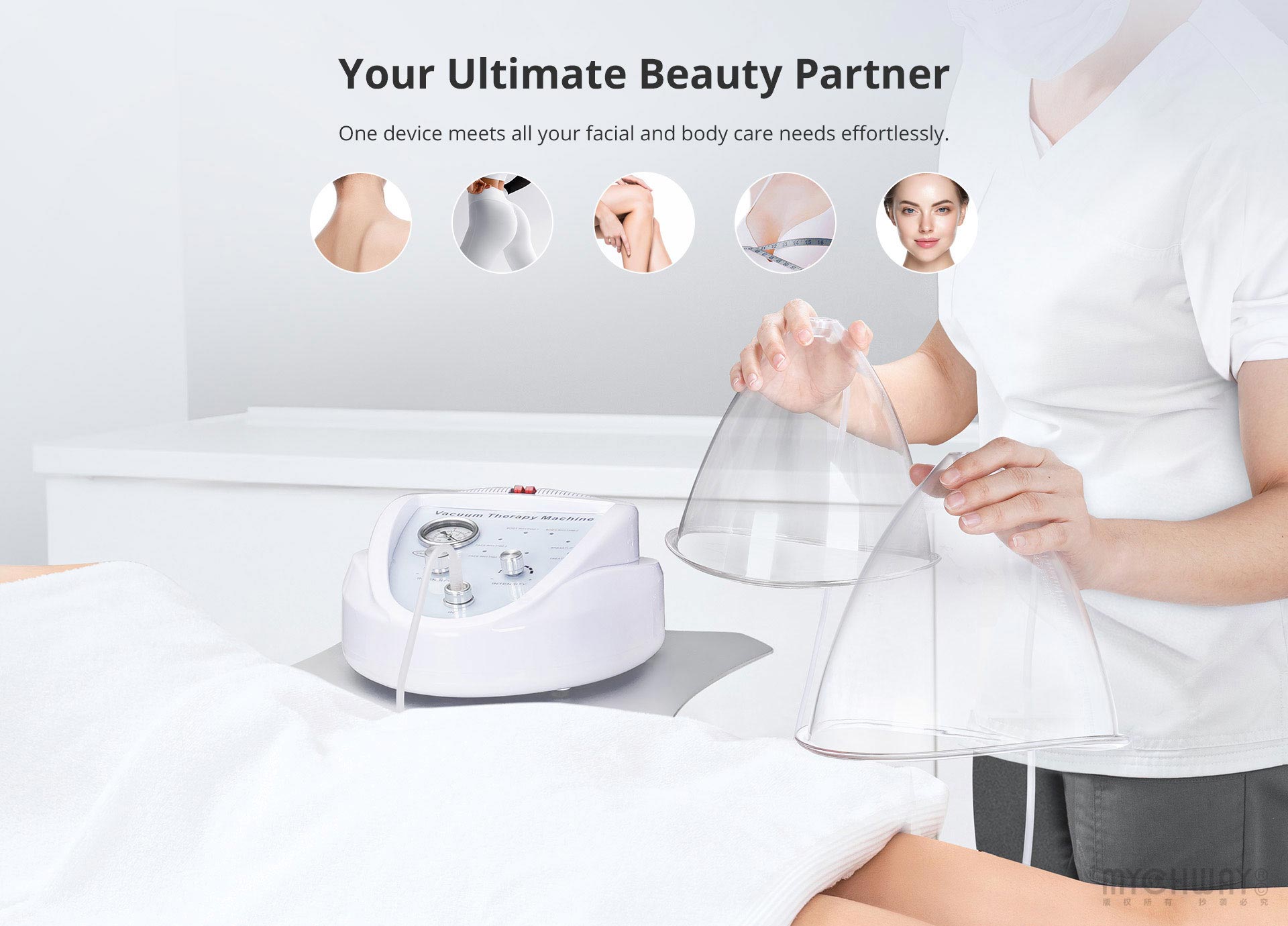 66 kpa vacuum therapy beauty machine for breast and butt enhancement