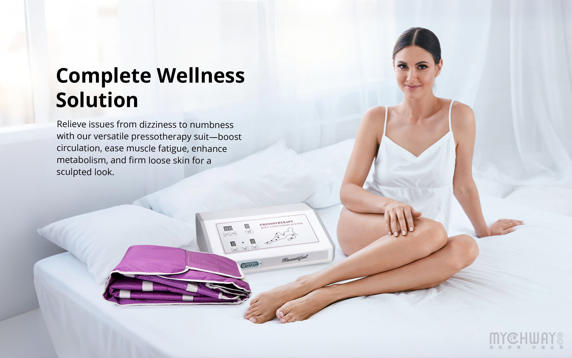 pressotherapy air pressure slimming body detox lymph drainage machine