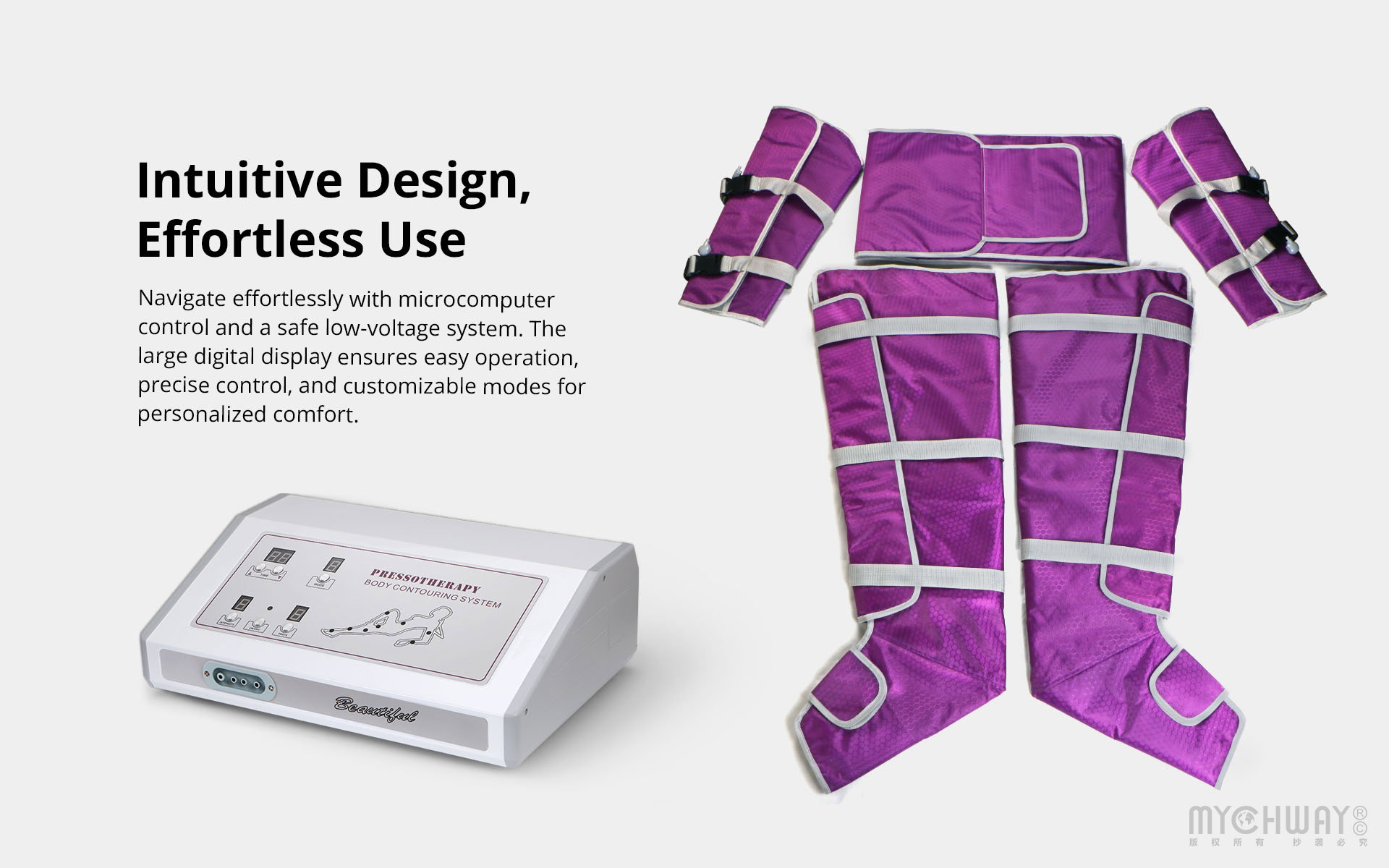 pressotherapy air pressure slimming body detox lymph drainage machine