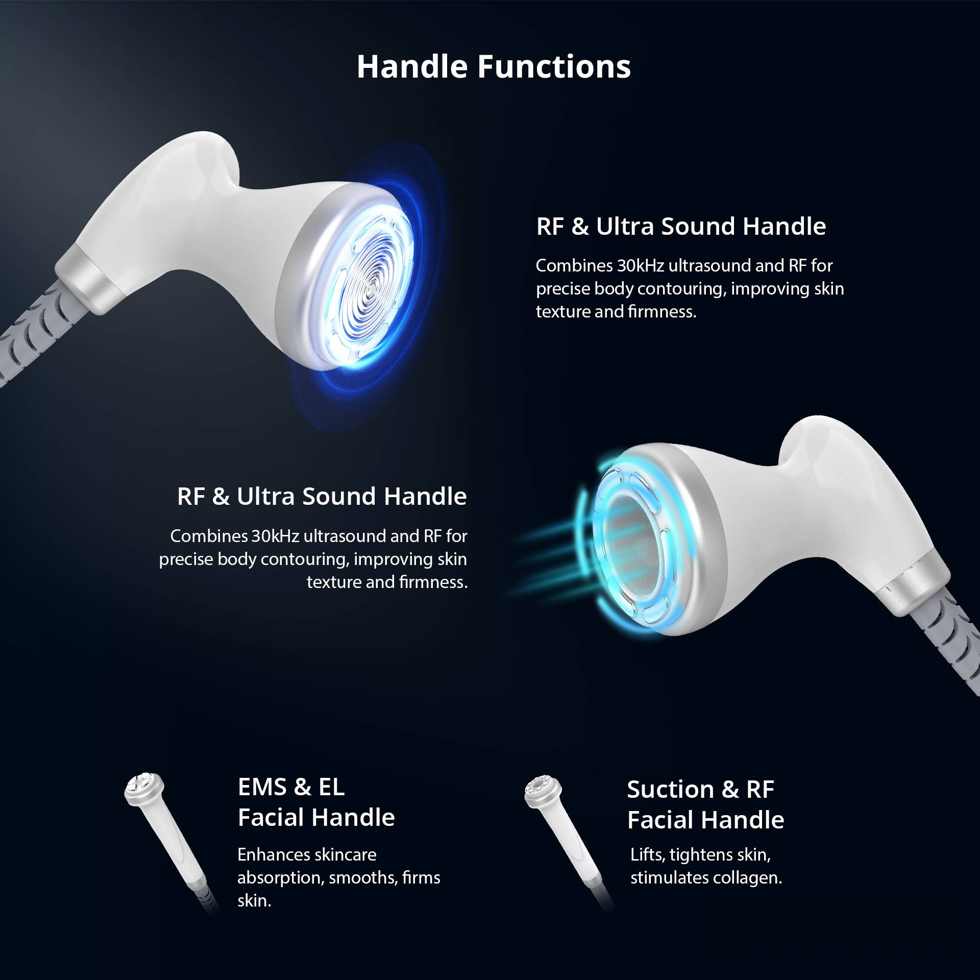 aristorm ultrasonic cavitation machine for at home body sculpting facial anti aging