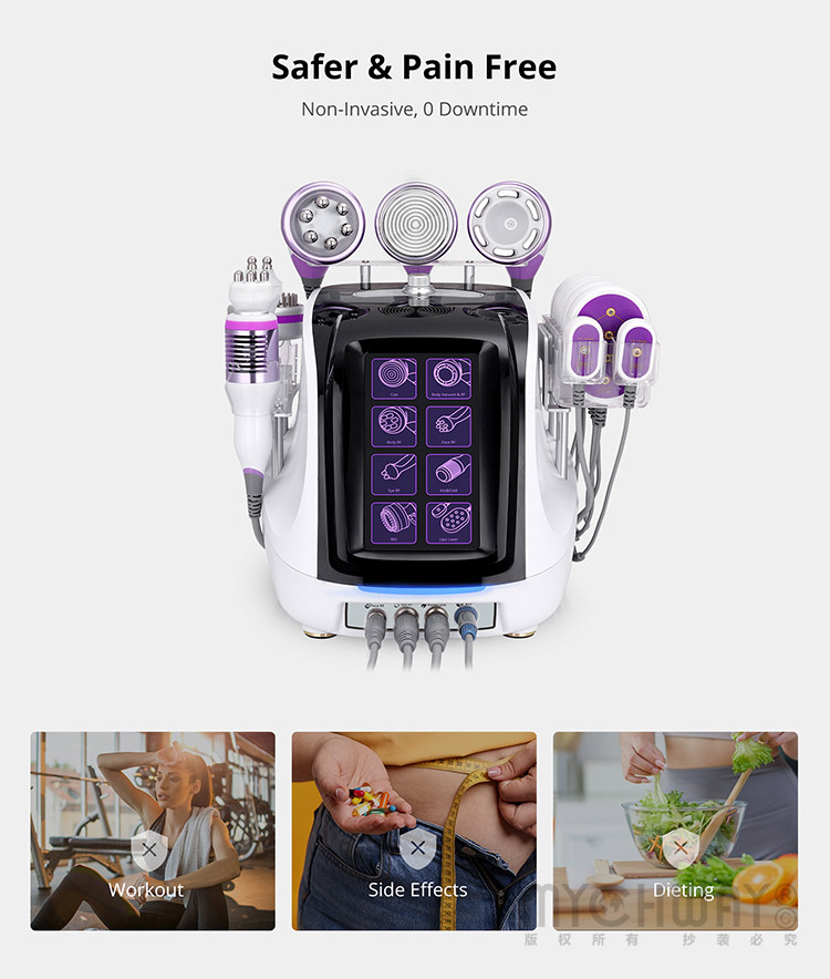 40k ultrasonic vacuum photon microcurrent slimming machine