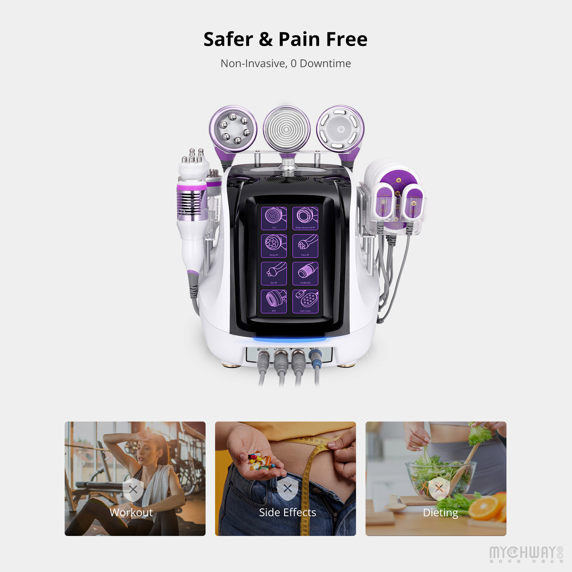 9in1 aristorm cavitation lipo laser beauty equipment