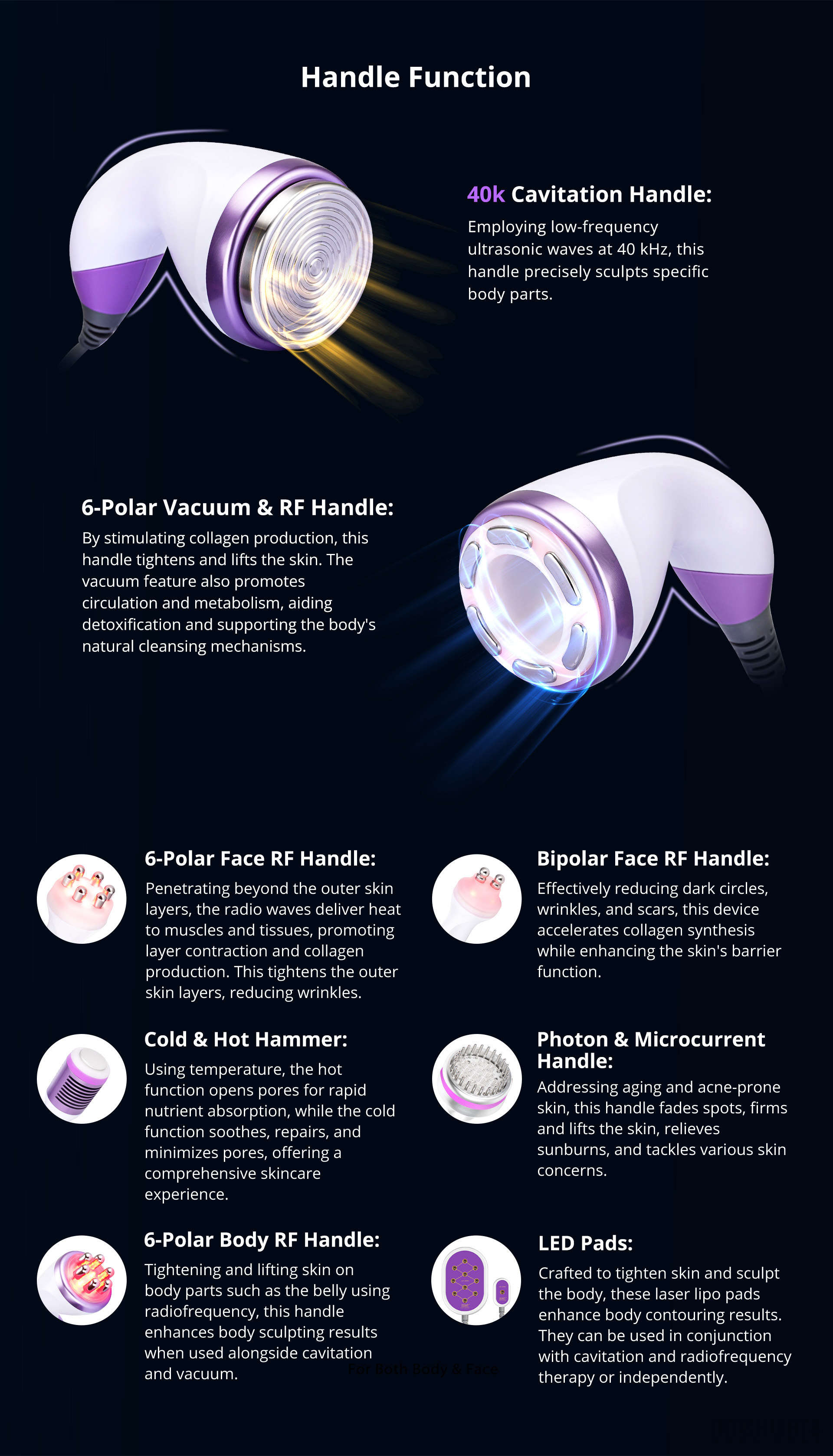 9in1 aristorm cavitation lipo laser beauty equipment