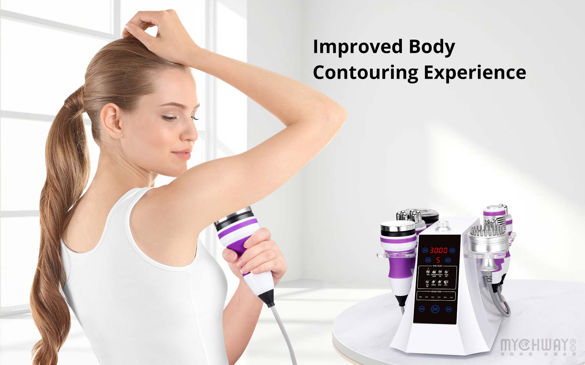 8 in 1 40k ultrasonic cavitation multipolar r f weight loss machine