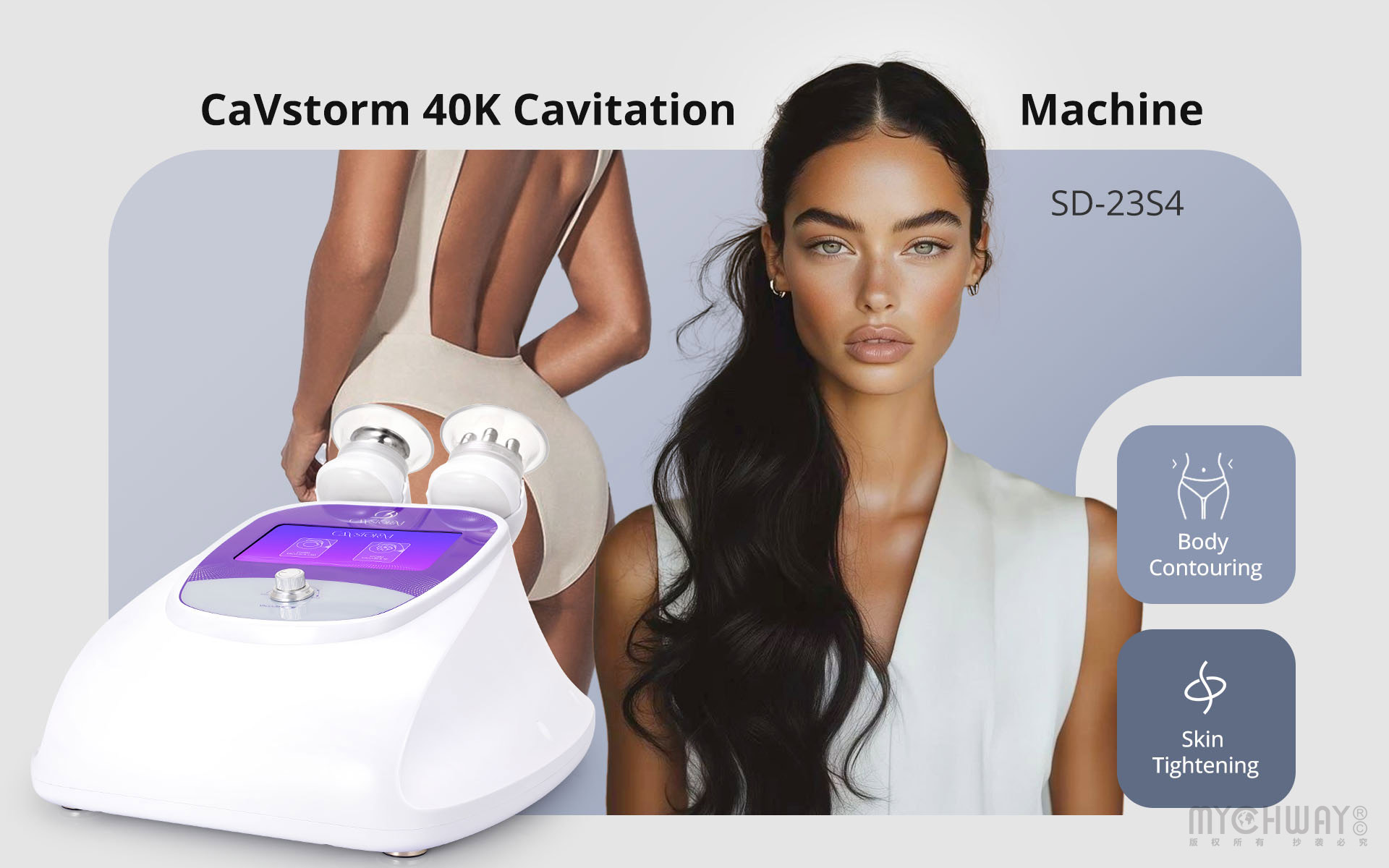 cavstorm 40k ultrasonic cavitation 3.0 vacuum r f body contouring weight loss machine