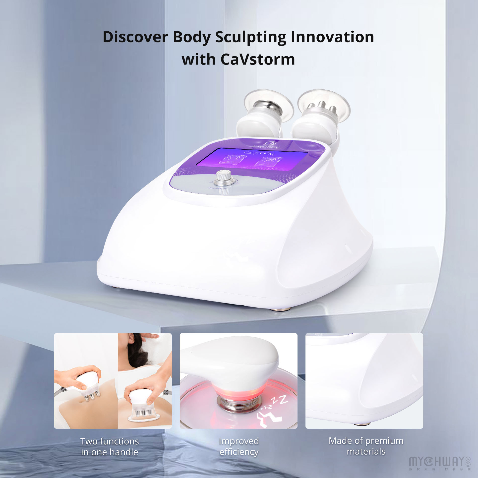 cavstorm 40k ultrasonic cavitation 3.0 vacuum r f body contouring weight loss machine