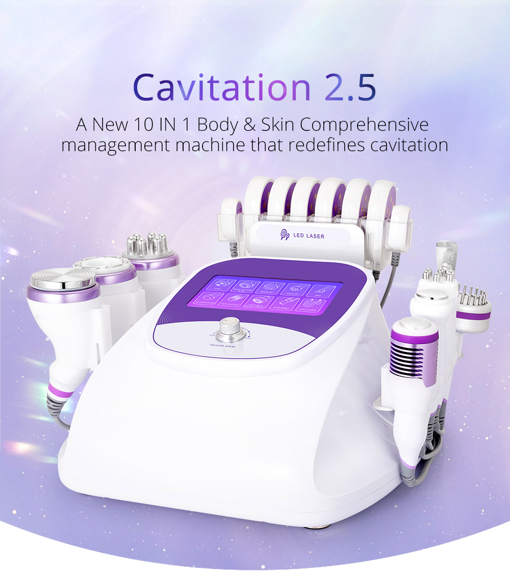 new 10in1 cavitation body sculpting machine with lipo laser