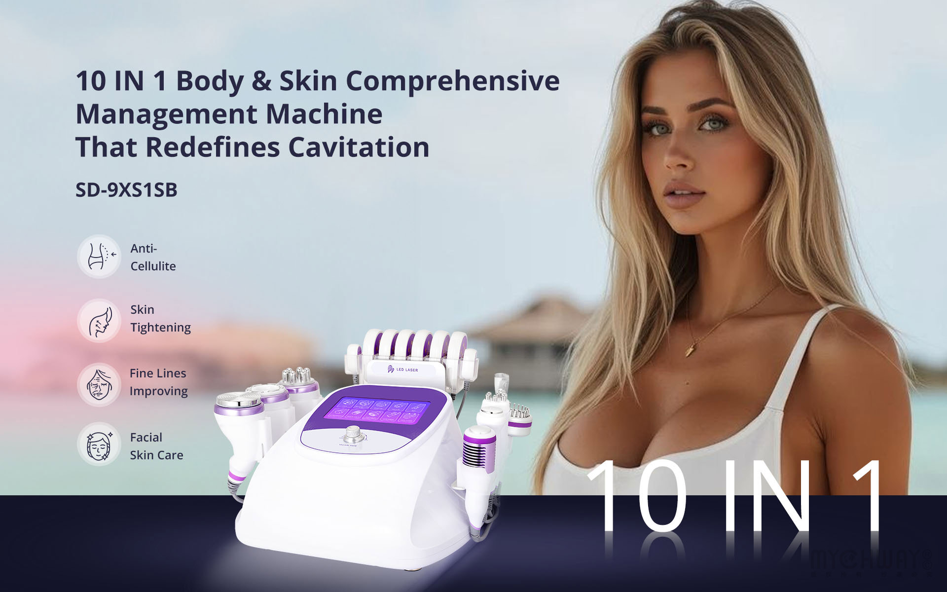 10 in 1 aristorm ultrasonic cavitation 2.5 vacuum machine