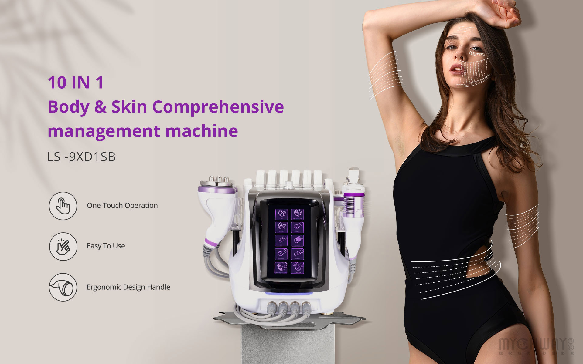 aristorm 10in1 cavitation machine body sculpting rf facial skin care for beauty studio