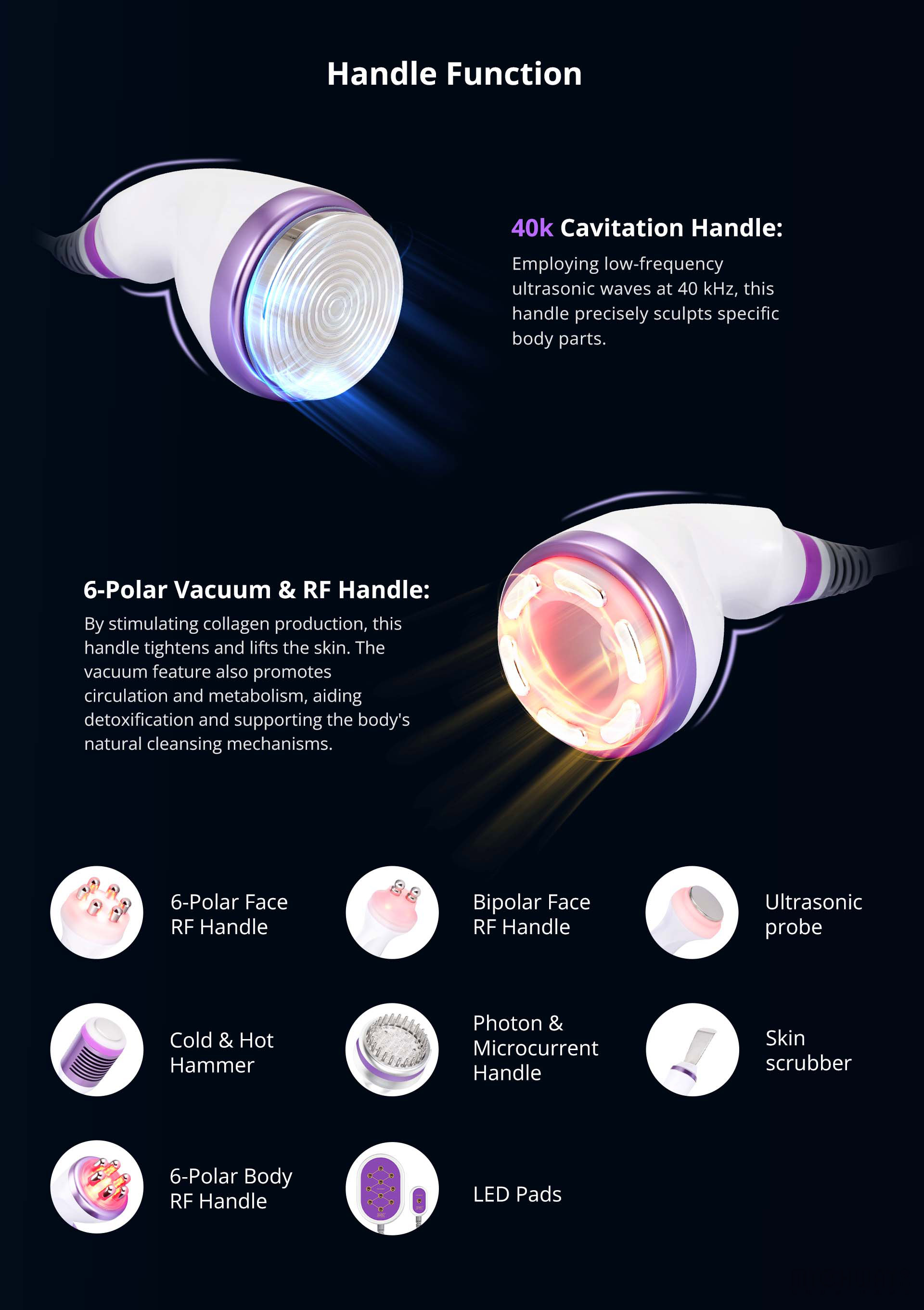 aristorm 10in1 cavitation machine body sculpting rf facial skin care for beauty studio