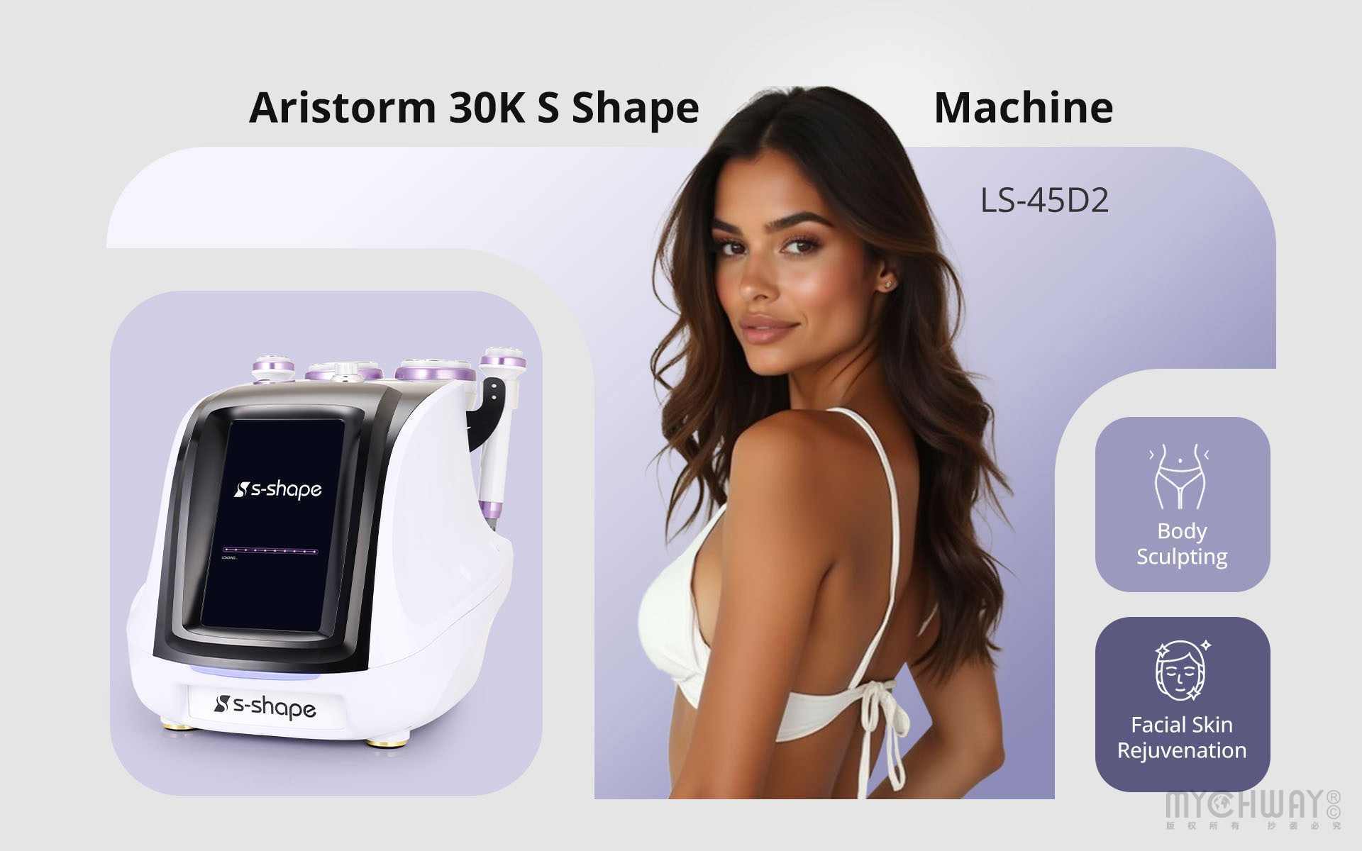 new s shape machine 30k cavitation 2.5 cellulite removal