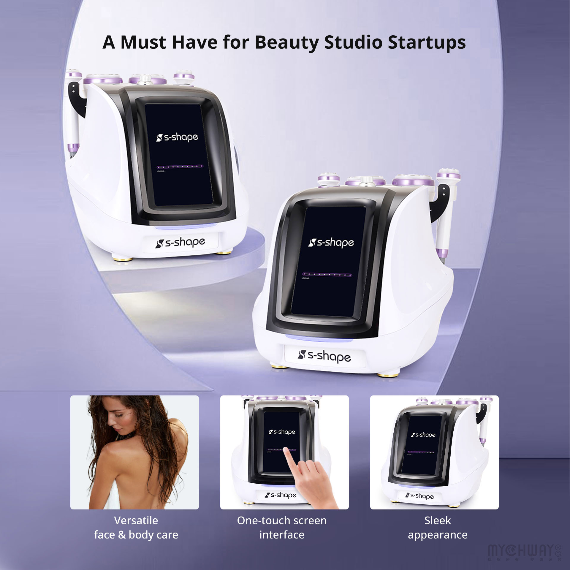 new s shape machine 30k cavitation 2.5 cellulite removal