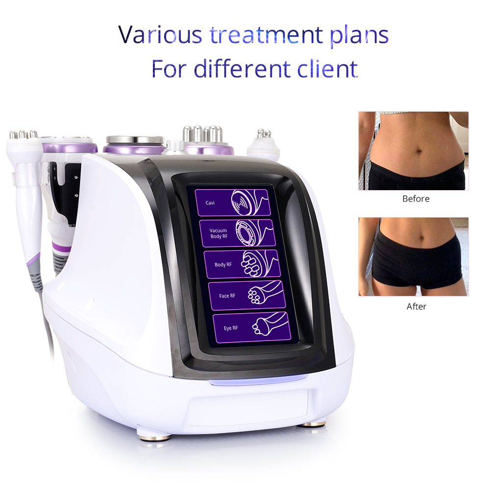 5IN1 40K Cavitation RF Facial Machine With Vacuum Body Shaping For Spa