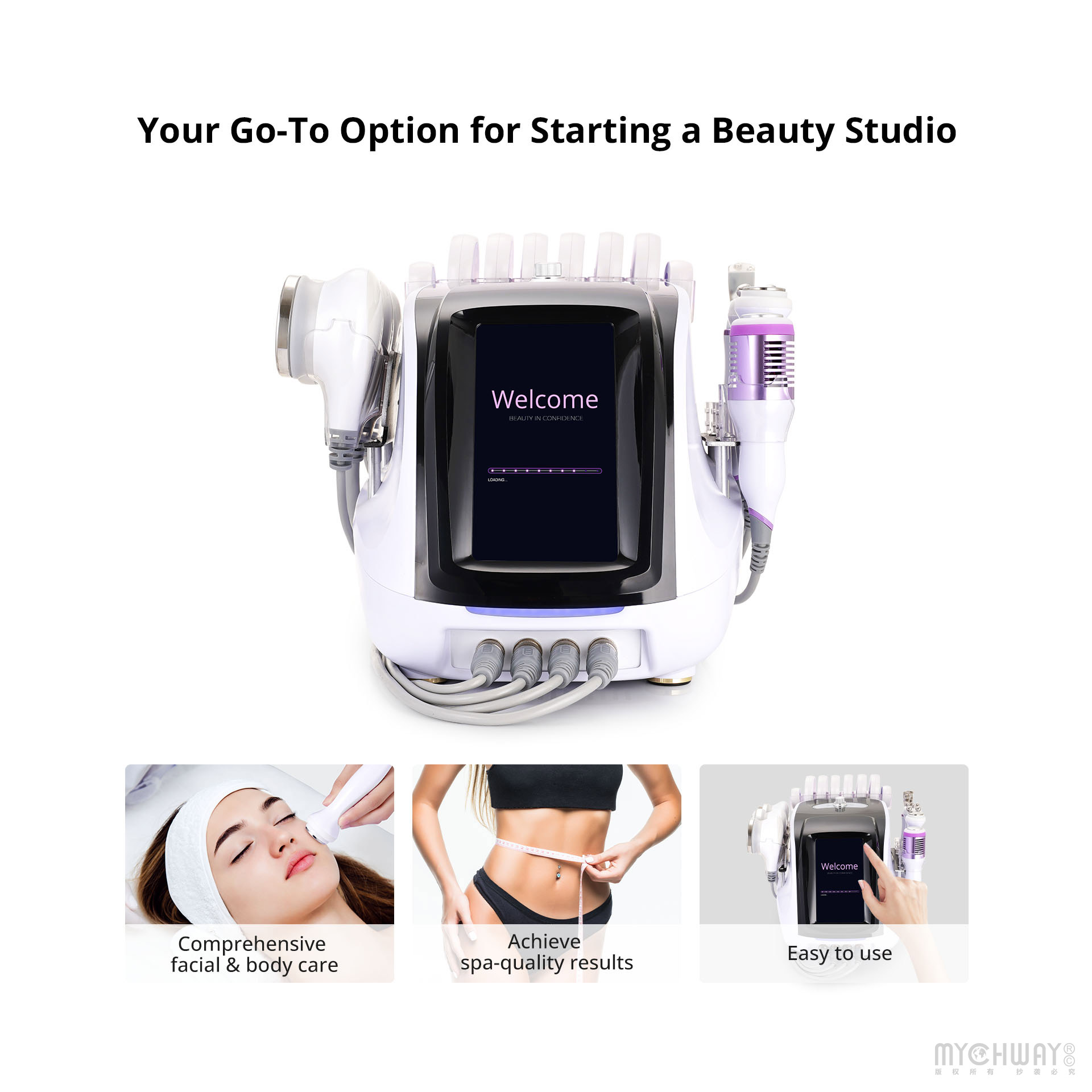 professional 9in1 body cavitation machine weight loss skin lifting