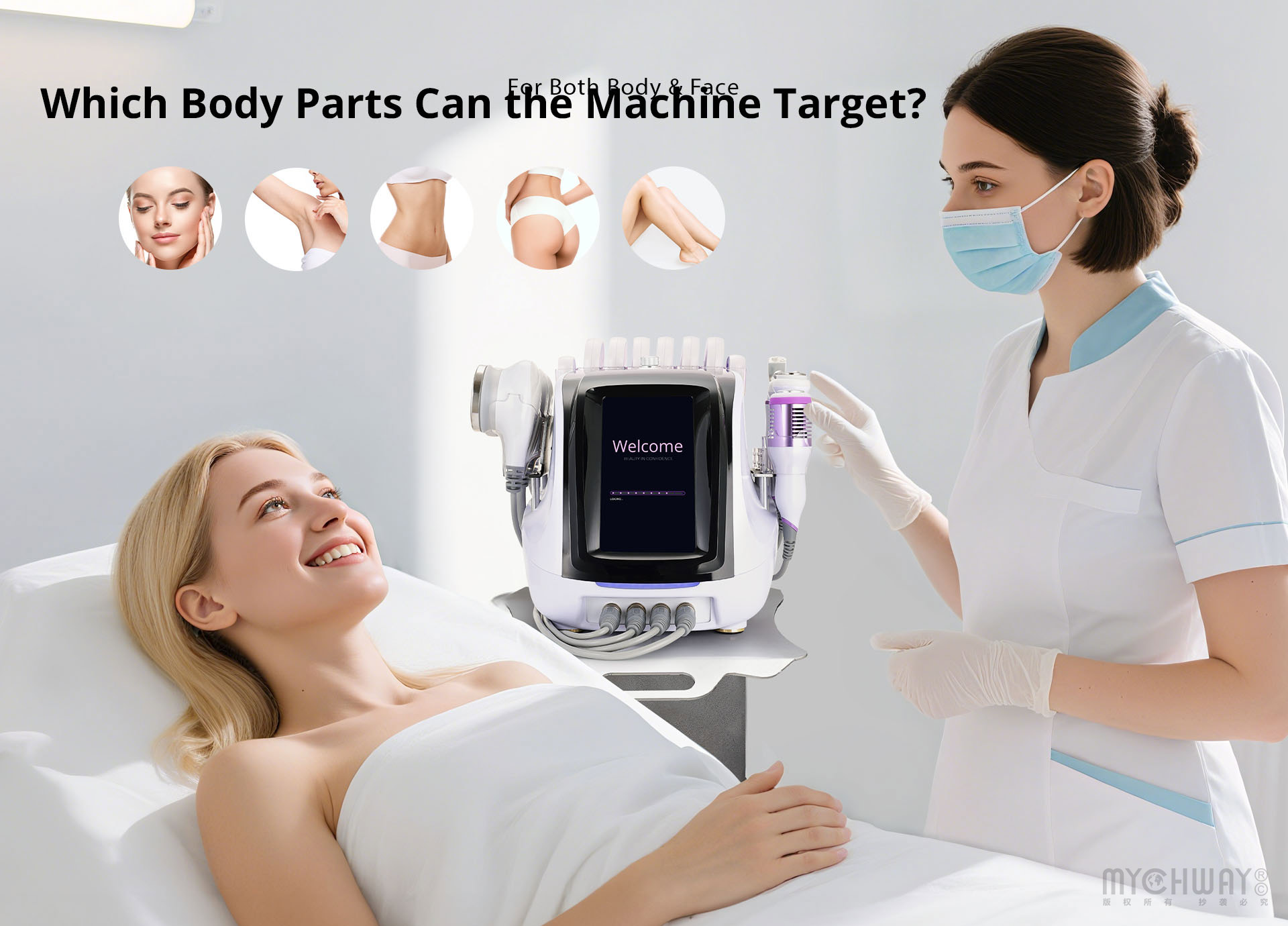 professional 9in1 body cavitation machine weight loss skin lifting