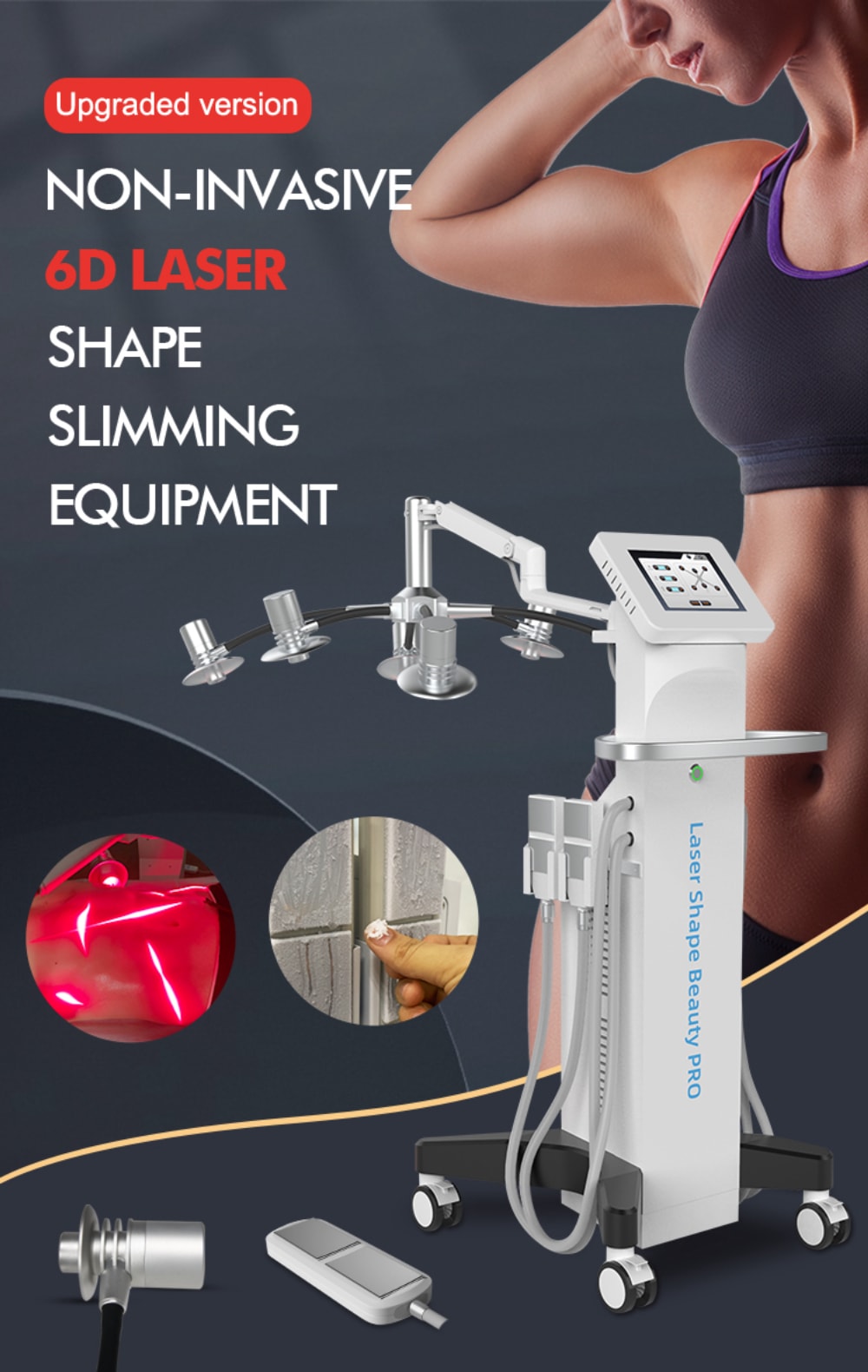 6d laser fat freeze ems muscle stimulate slimming machine for salon