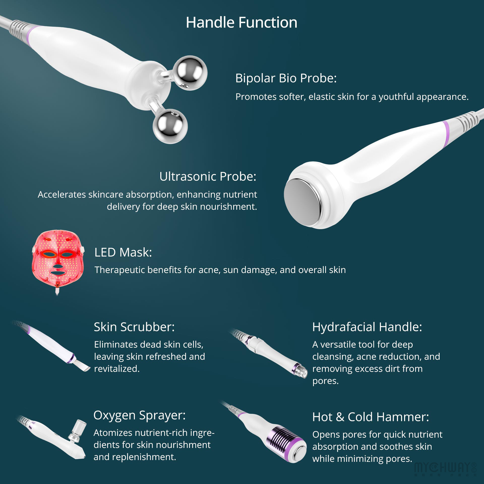 7in1 microdermabrasion machine r f skin rejuvenation led mask