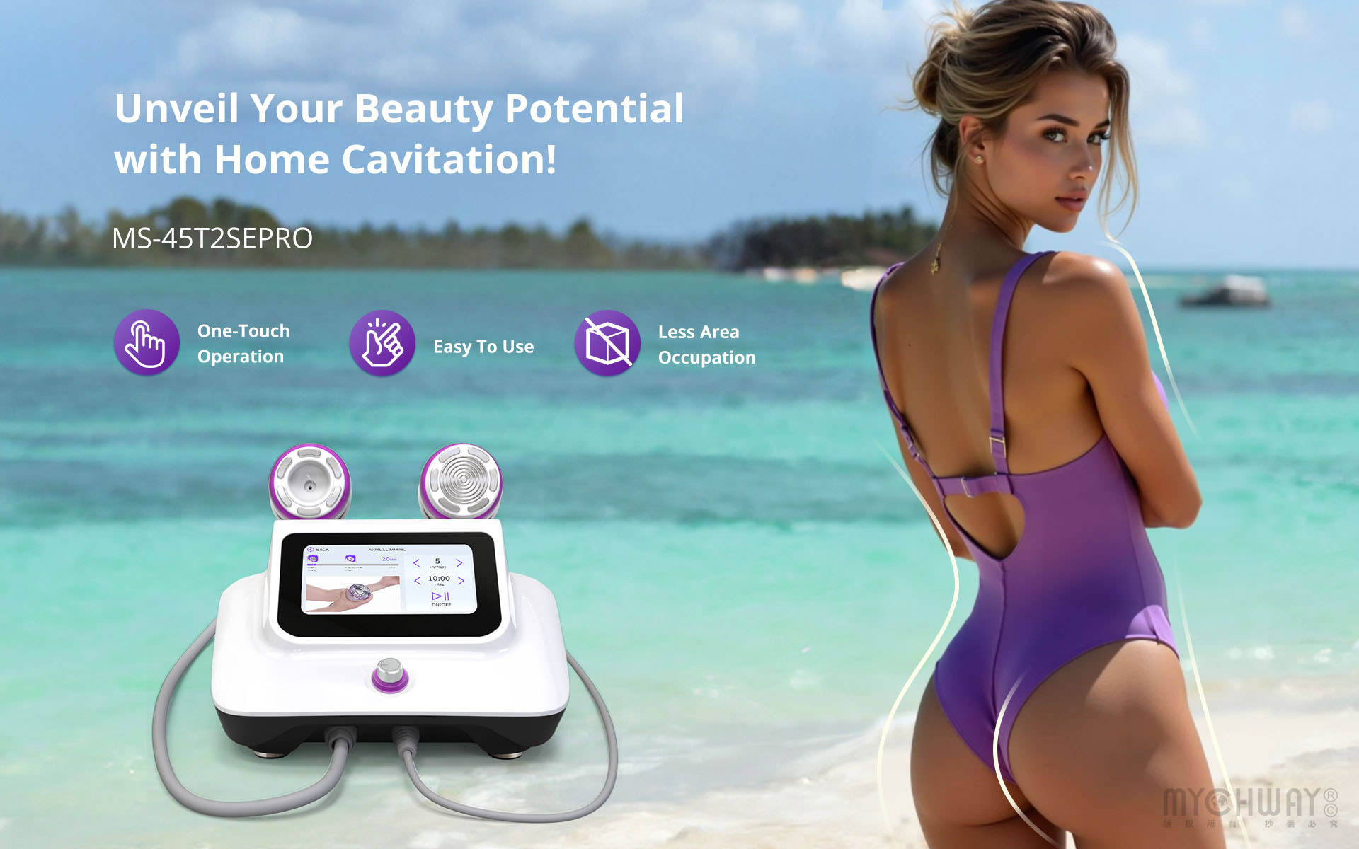 aristorm s shape machine with vacuum suction handle for body