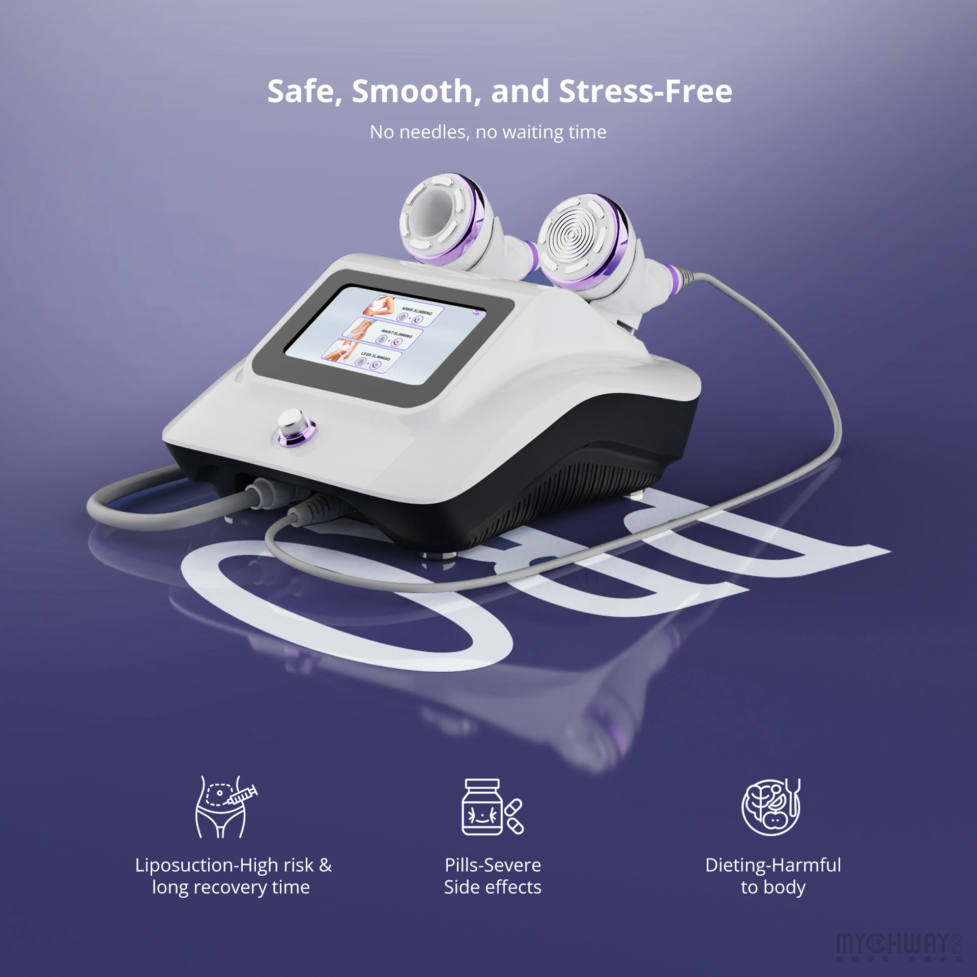 aristorm s shape machine with vacuum suction handle for body