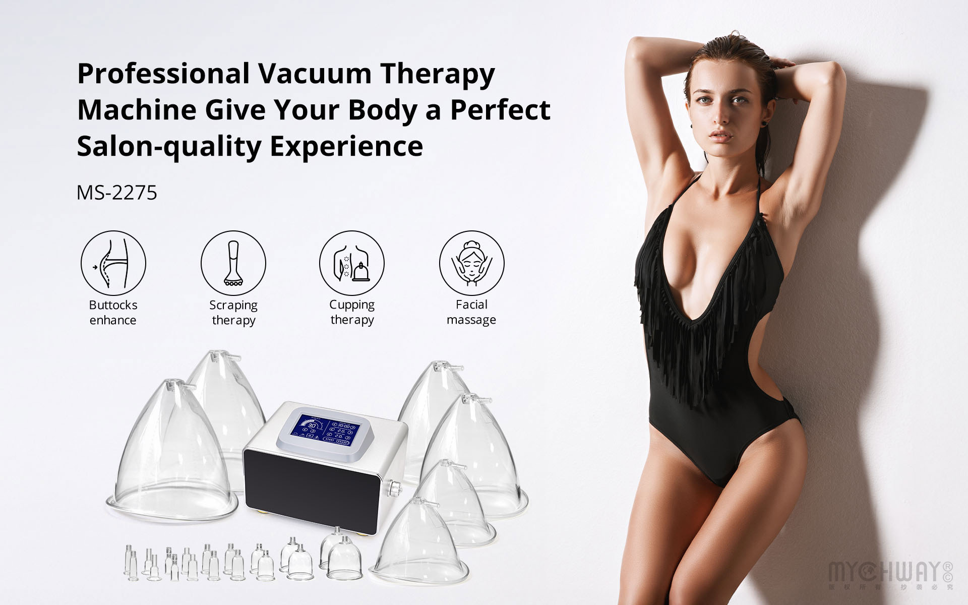 vacuum cupping breast enlargement lift lymph detox therapy machine