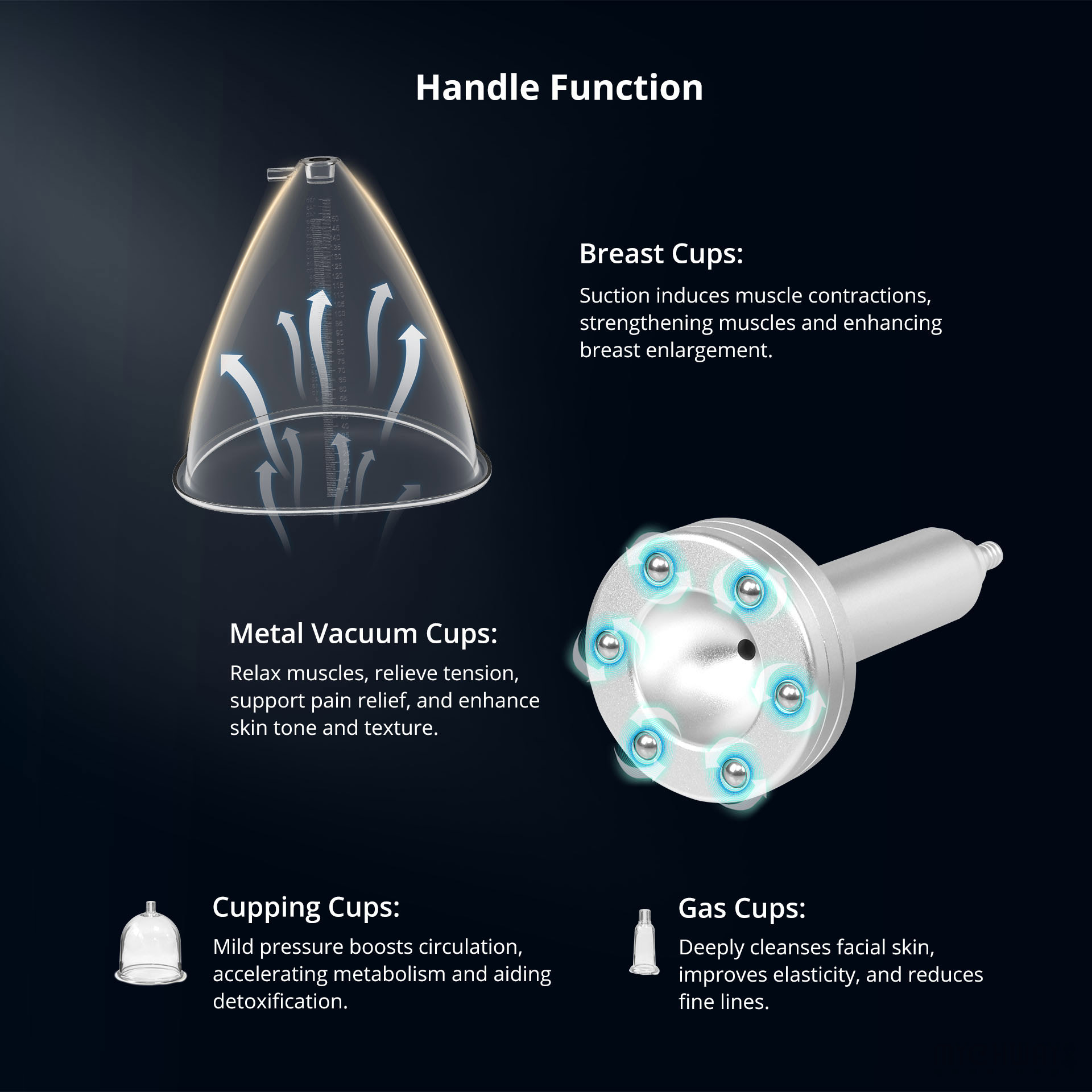 vacuum cupping breast enlargement lift lymph detox therapy machine