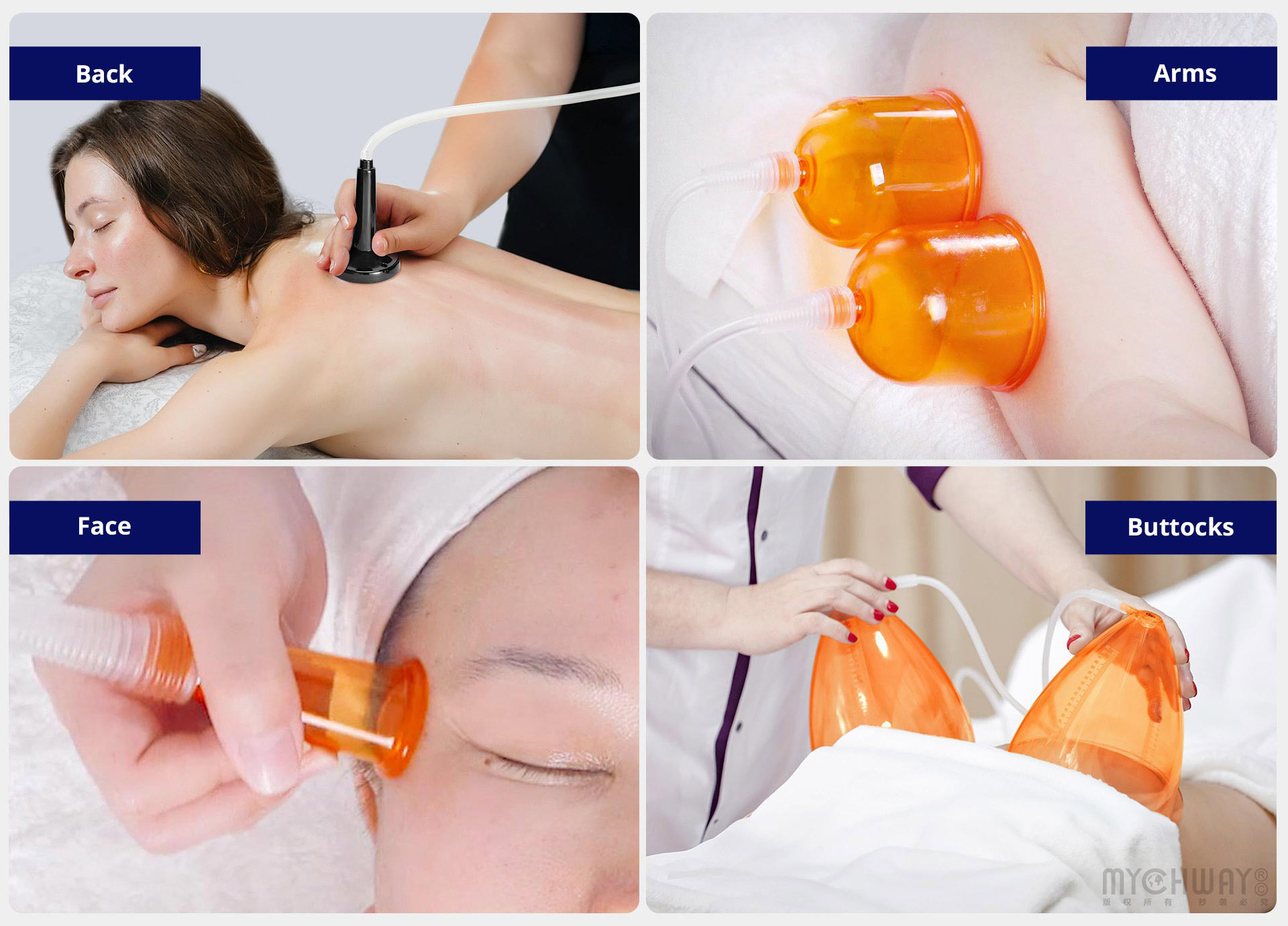 breast enhancement & lymph drainage: orange vacuum