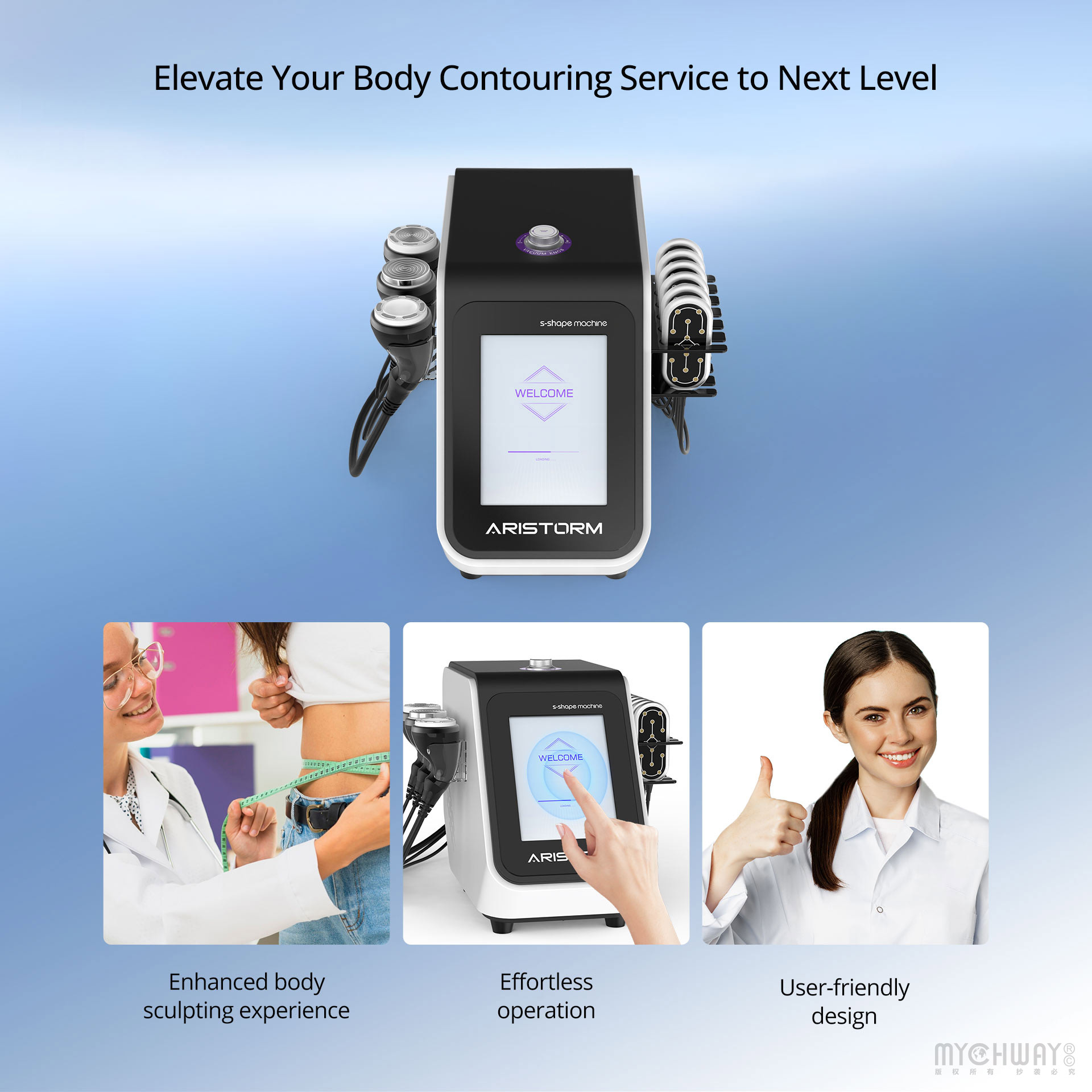 aristorm s shape machine 4 in 1 body contouring skin tightening device pro use