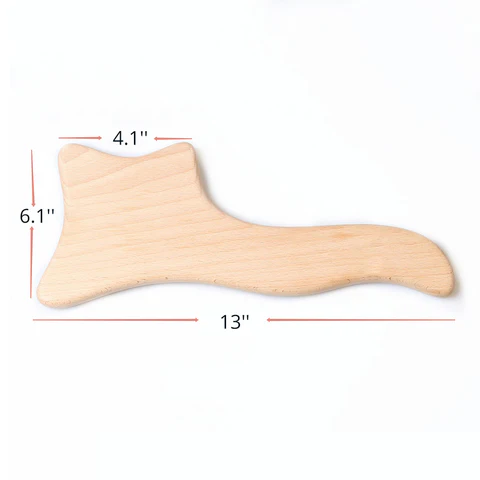 a set of wood therapy massager body massage tools