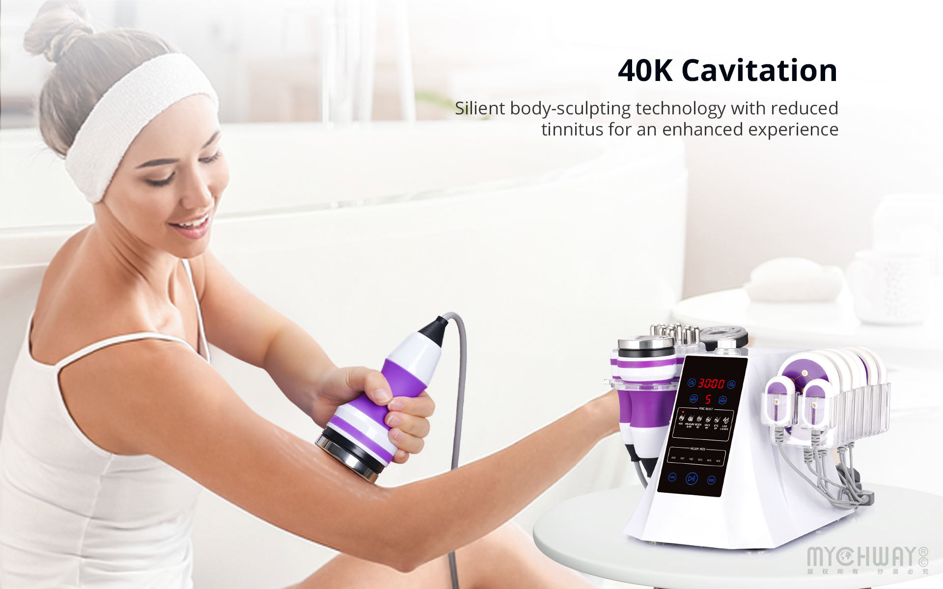 6 in 1 cavitation 2.0 40k vacuum body sculpting rf slim beauty machine