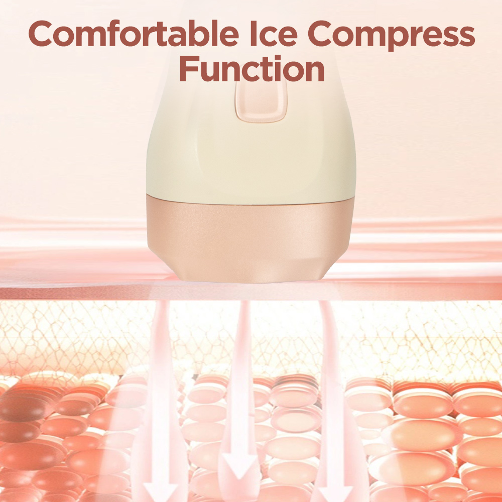 ipl hair removal device with 3 light head 10 energy level 3 mode skinrecognition