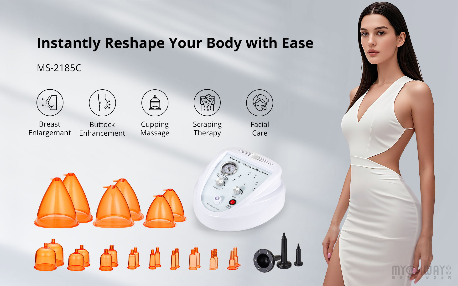 2022 new arrival breast enhancement machine massage lympth drainage device