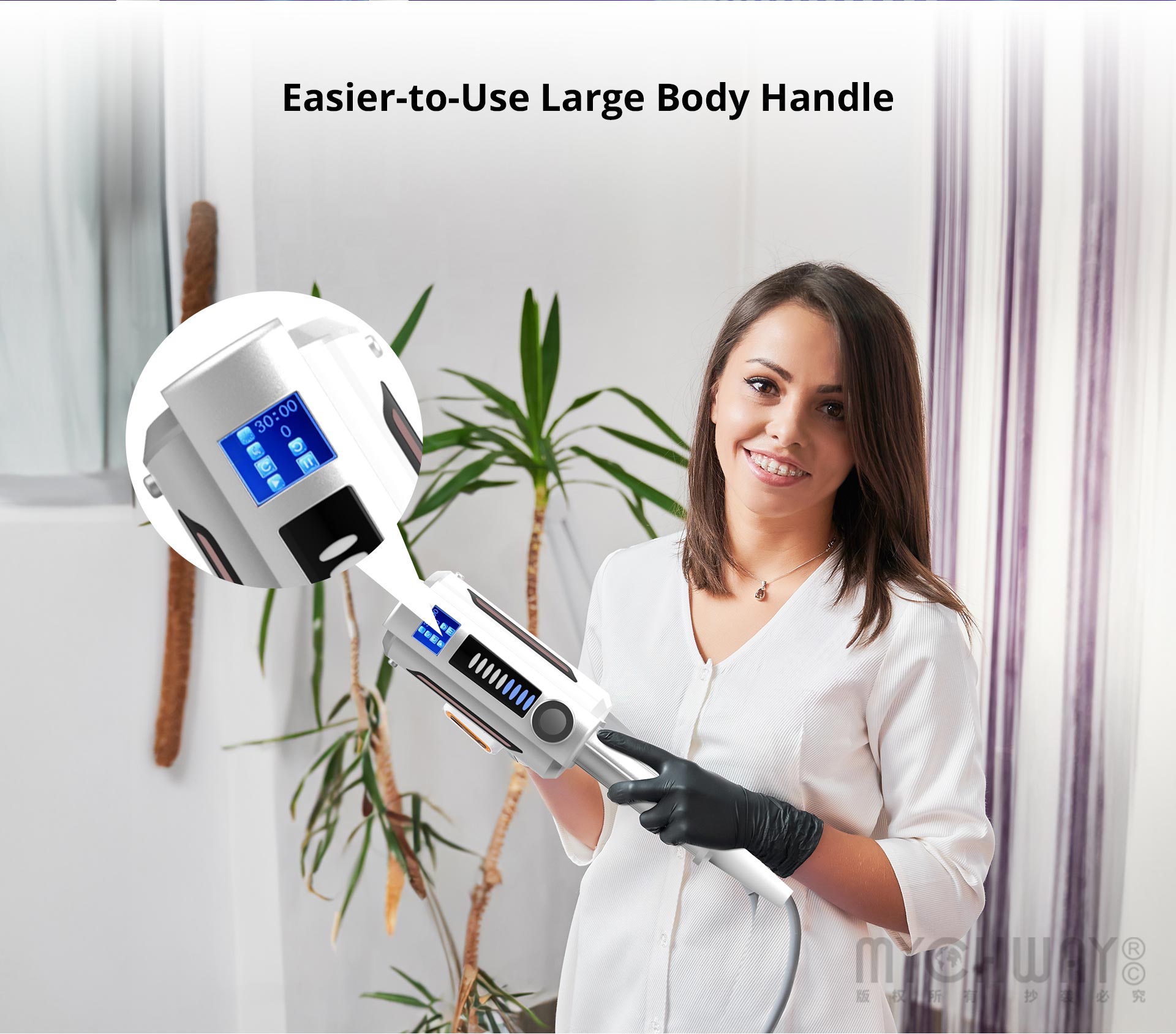 dual handle inner ball roller beauty machine body sculpting face lifting