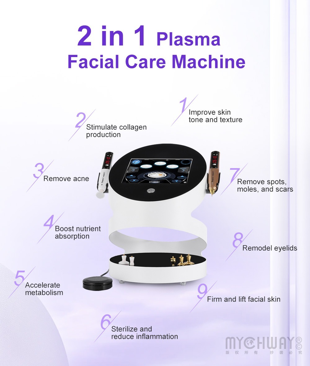 2 in 1 plasma beauty machine facial lifting spot removal skin firming