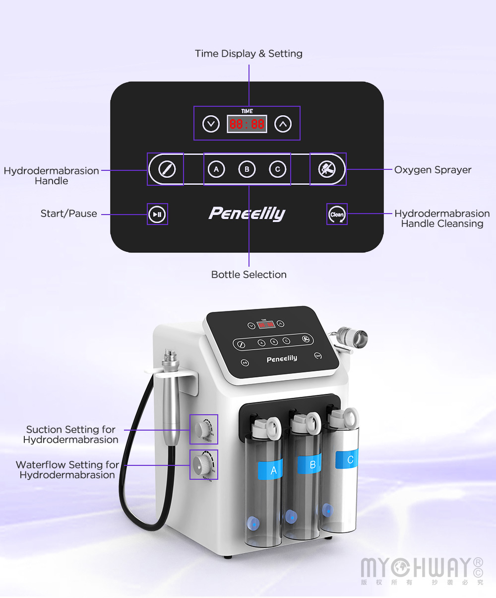 2 in1 hydro dermabrasion machine for deep cleansing hydration nourishment pro use