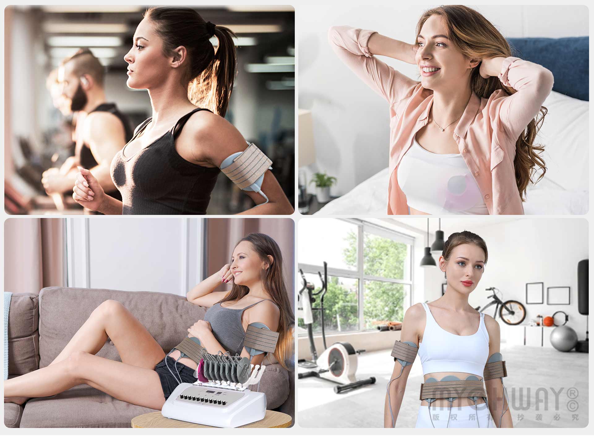 2 in 1 ems mircocurrent machine for muscle relaxing breast lift body massage