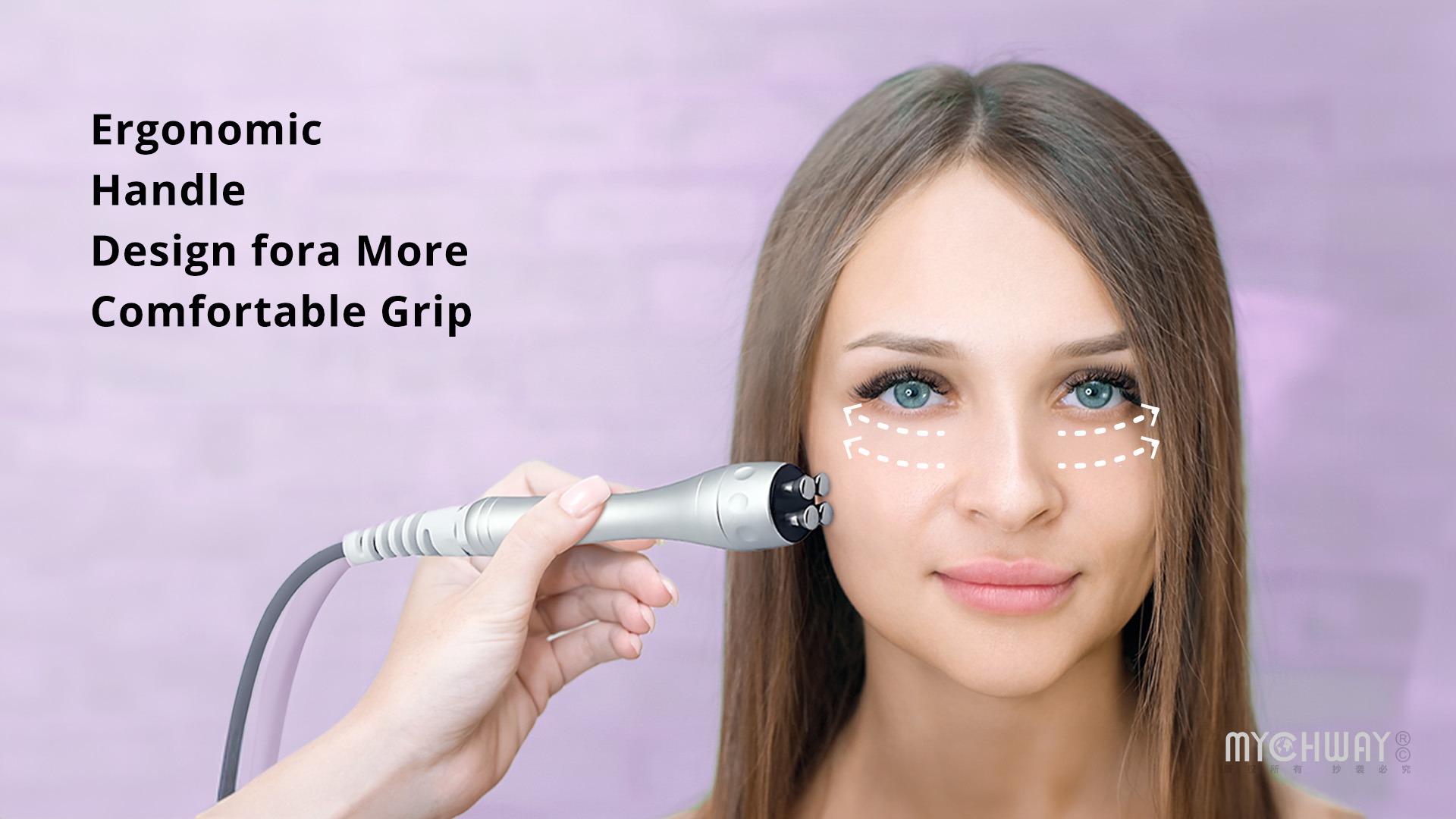 portable radio frequency facial care beauty device for skin tightening & lifting
