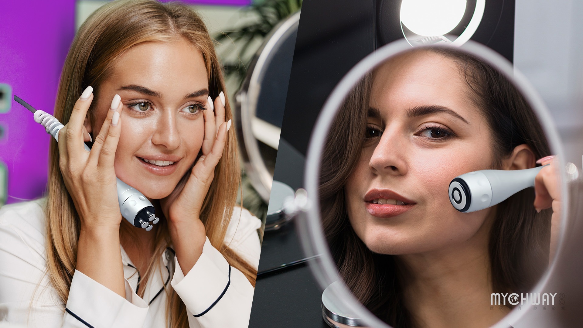portable radio frequency facial care beauty device for skin tightening & lifting
