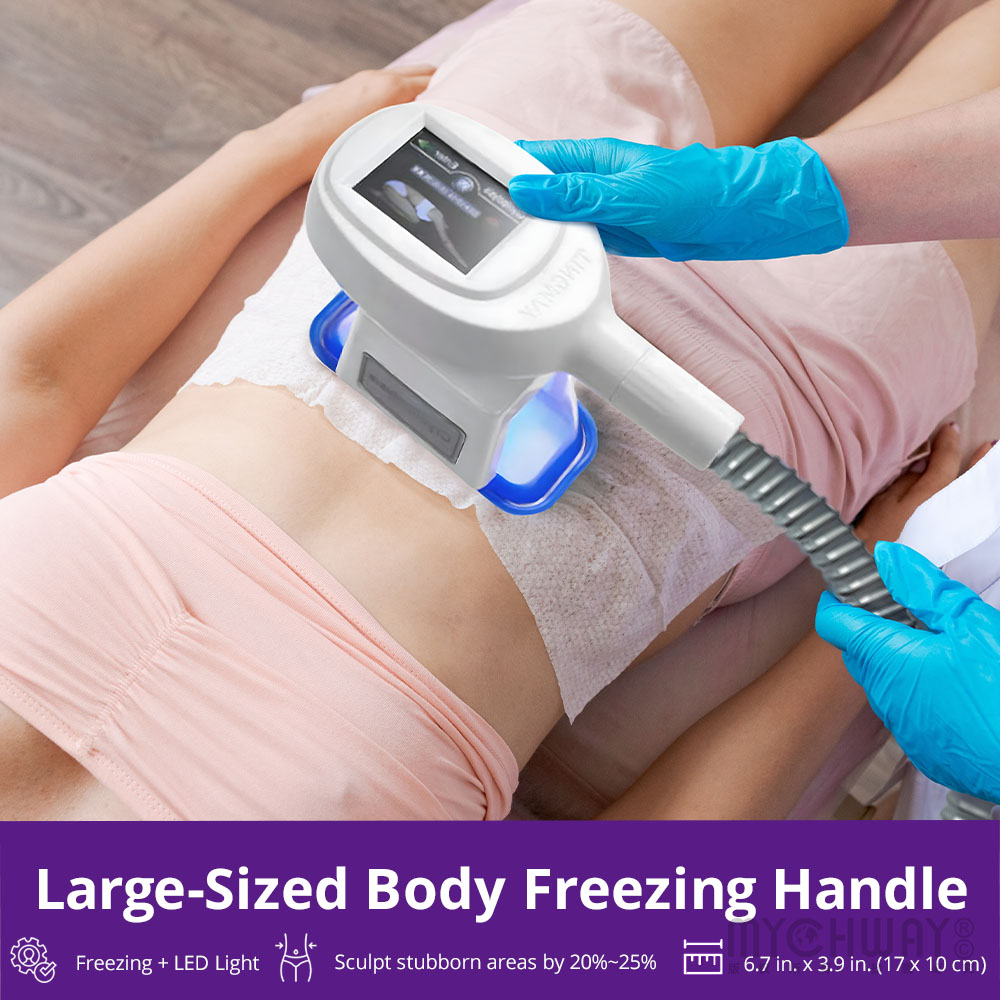 pro body freezing machine with 3 freezing applicators for body & chin contouring