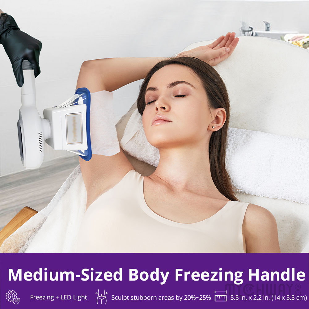 pro body freezing machine with 3 freezing applicators for body & chin contouring