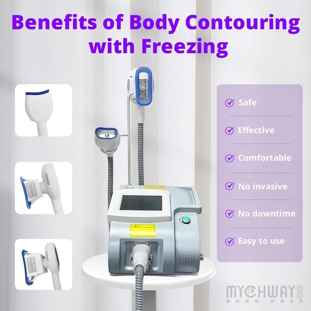 pro body freezing machine with 3 freezing applicators for body & chin contouring