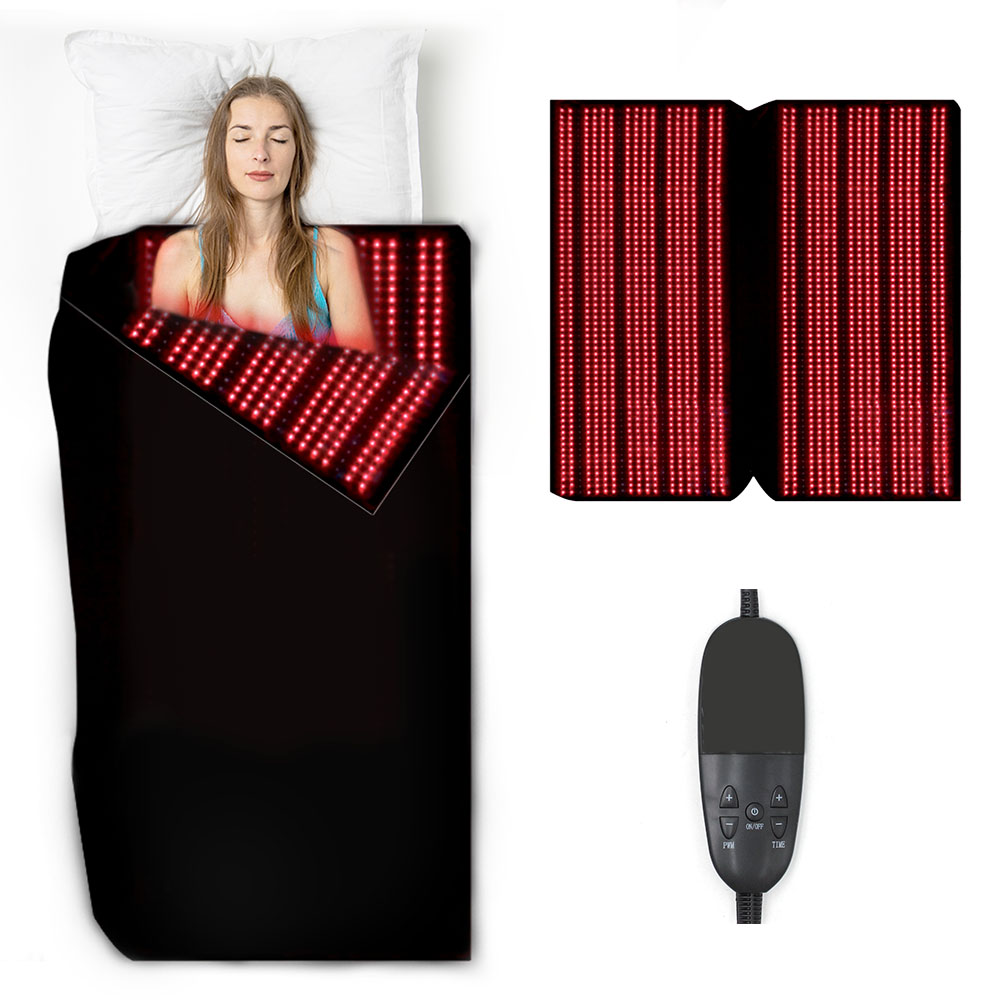 red light therapy sleep bag 2560 leds 660nm/850nm red light therapy pad for body