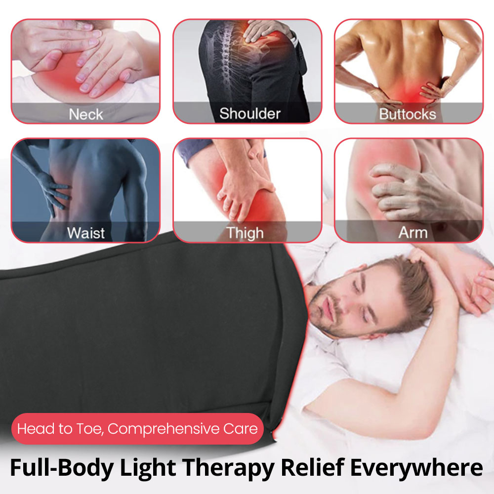 red light therapy sleep bag 2560 leds 660nm/850nm red light therapy pad for body